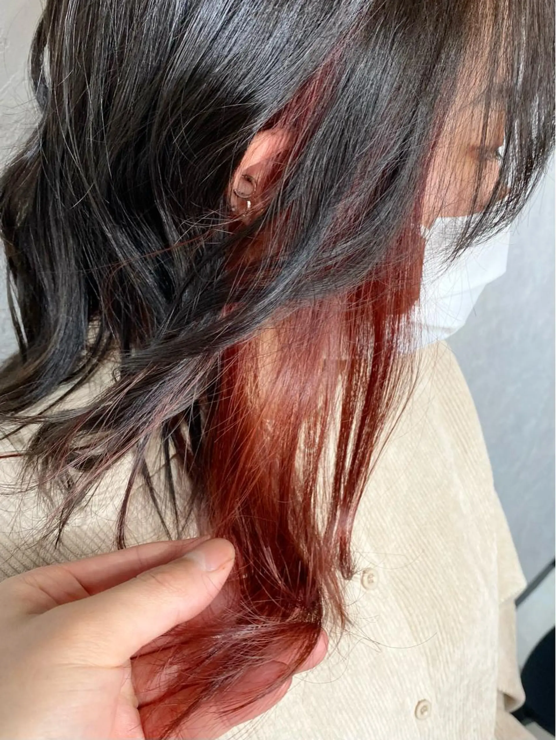 ロング カラー レッドカラー 🌾内山 龍介🌾のヘアスタイル