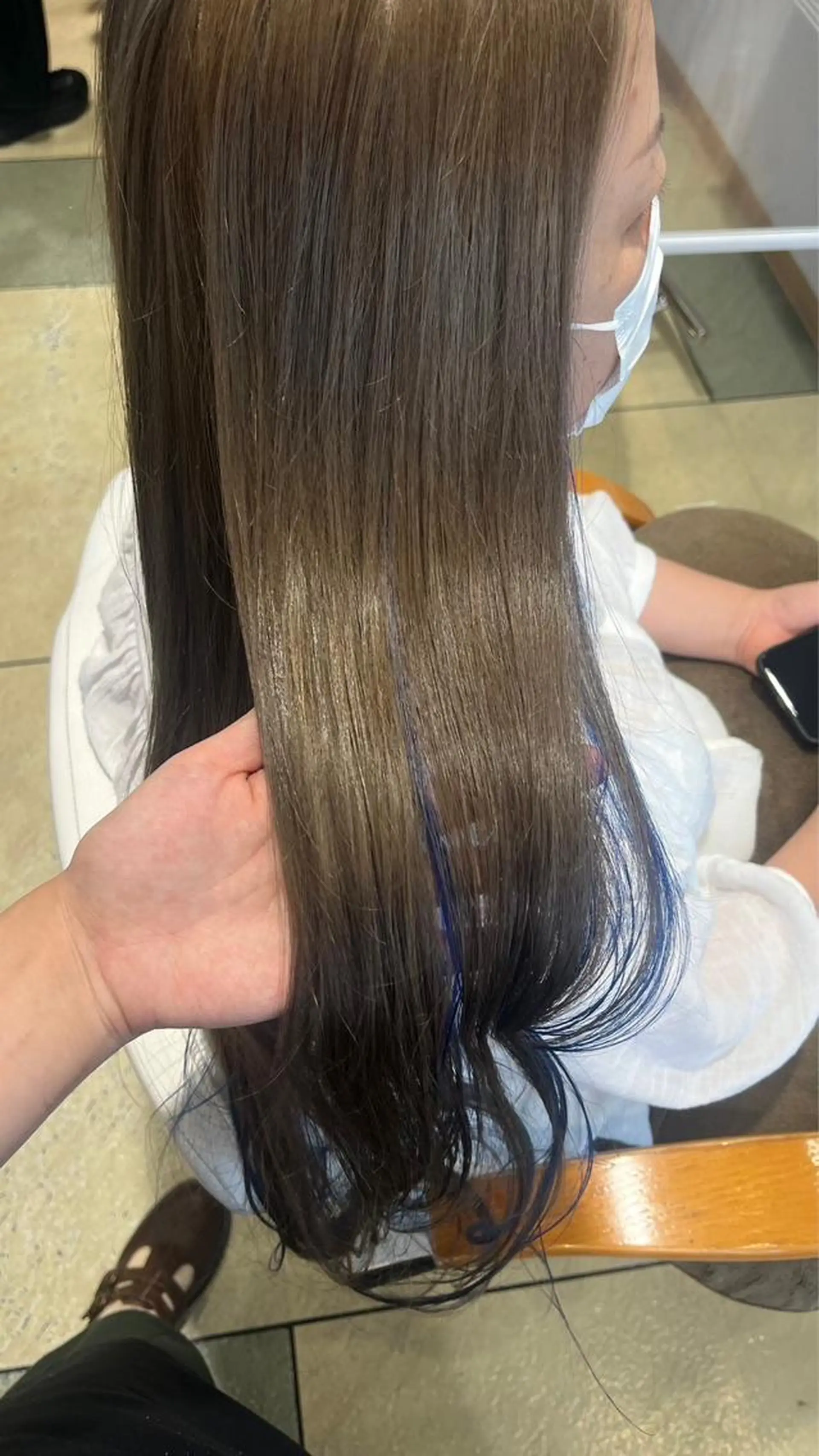 カラー バレイヤージュ ブリーチ ケアブリーチ 透明感カラー デザインカラー ミシェル /韓国ヘア🕊️のヘアスタイル