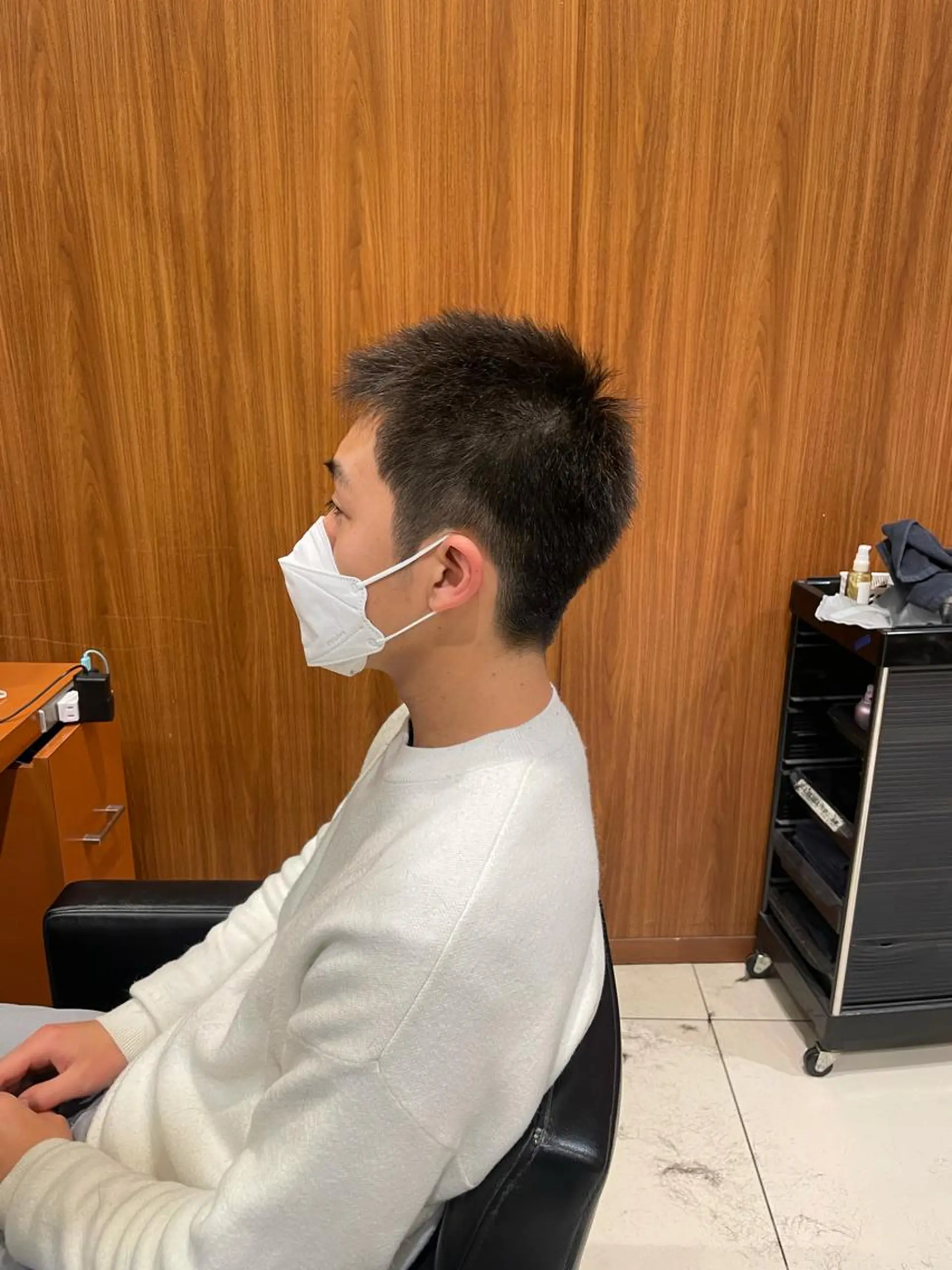 ショート メンズ 髙田 千華 髪質改善ストレートのヘアスタイル