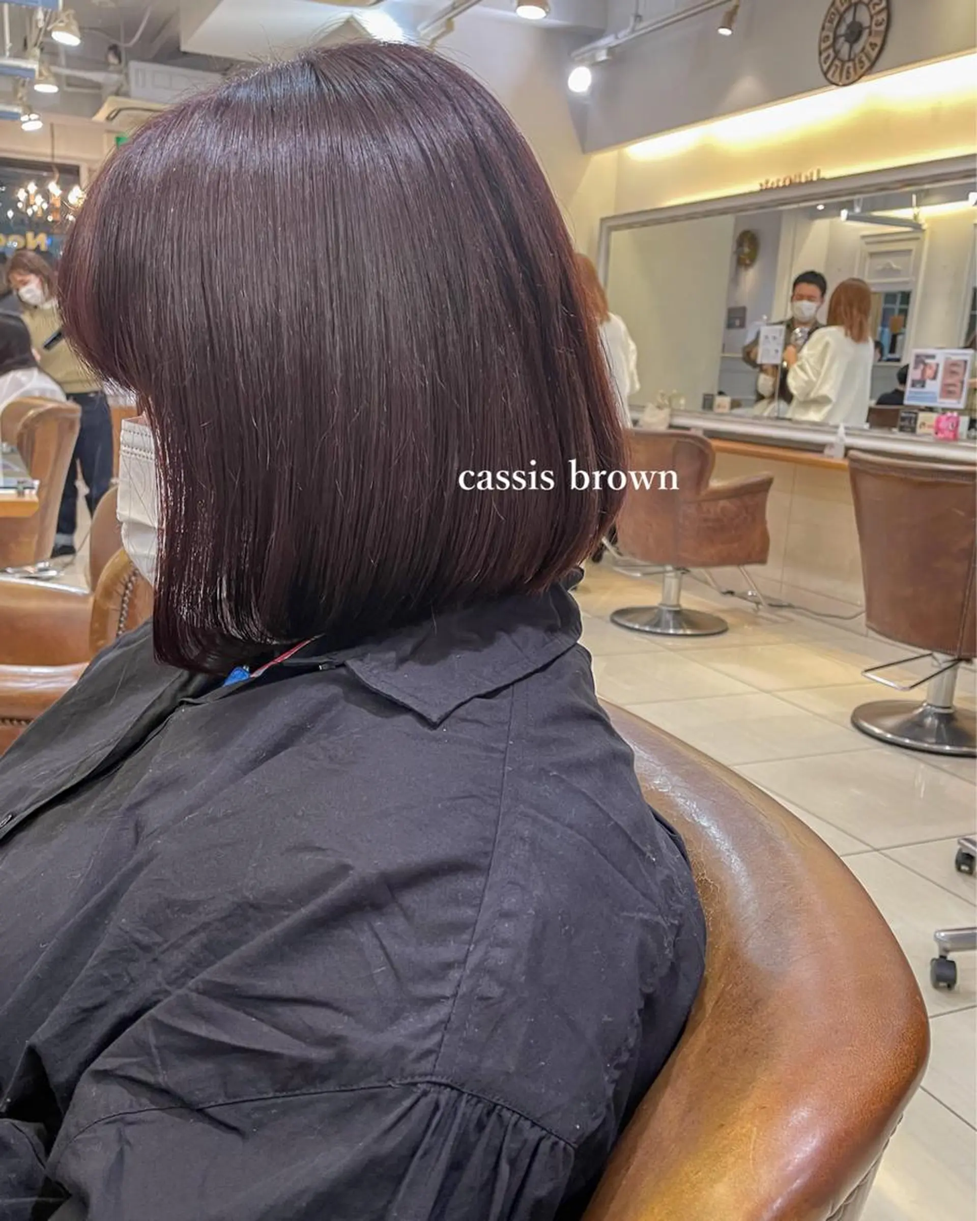 ショート カラー 透明感カラー ボブ ブリーチ/miinaのヘアスタイル