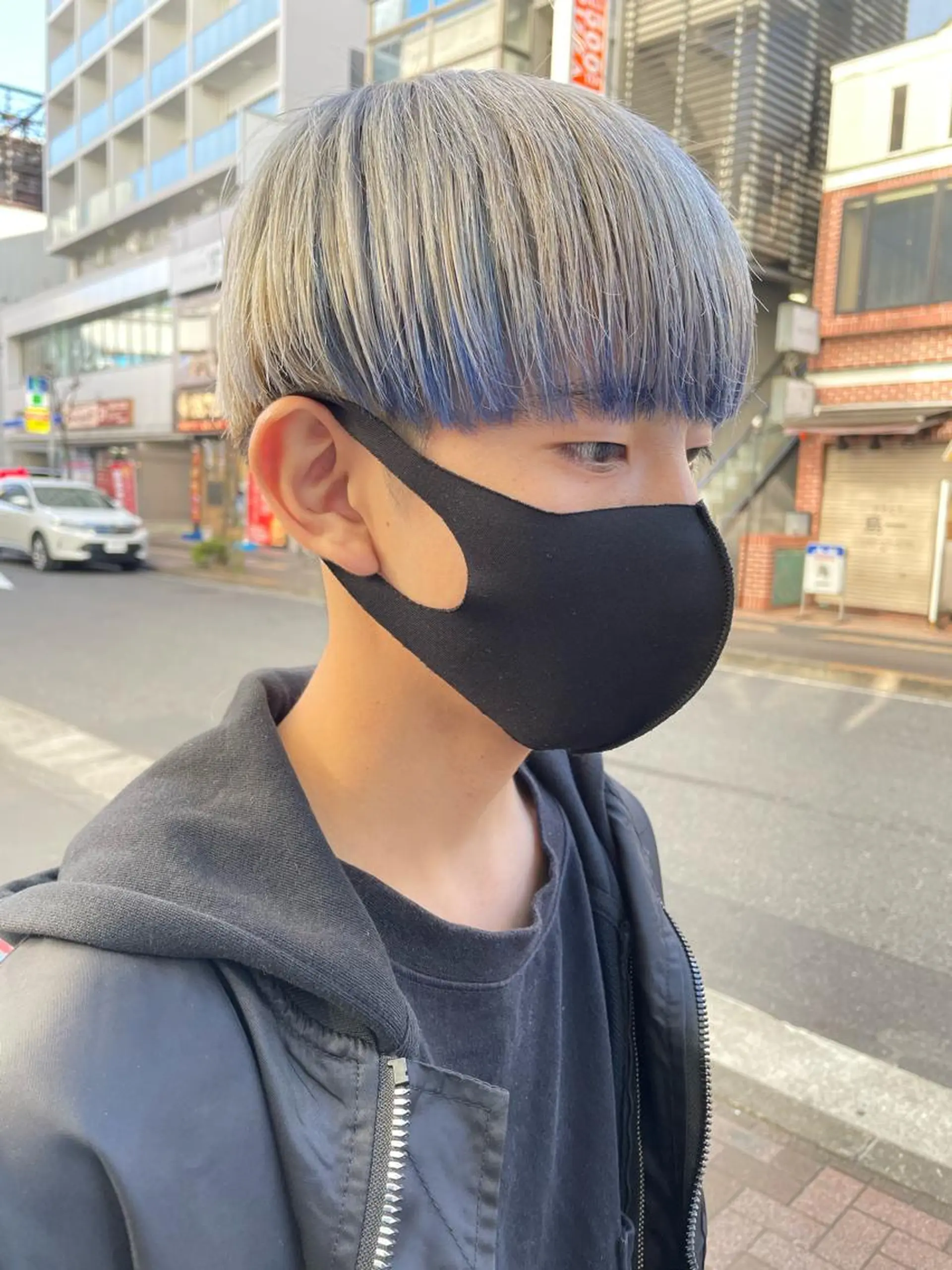 ショート カラー メンズ デザインカラー カット ヘアカラー 韓国ヘア🦋 MIYUのヘアスタイル