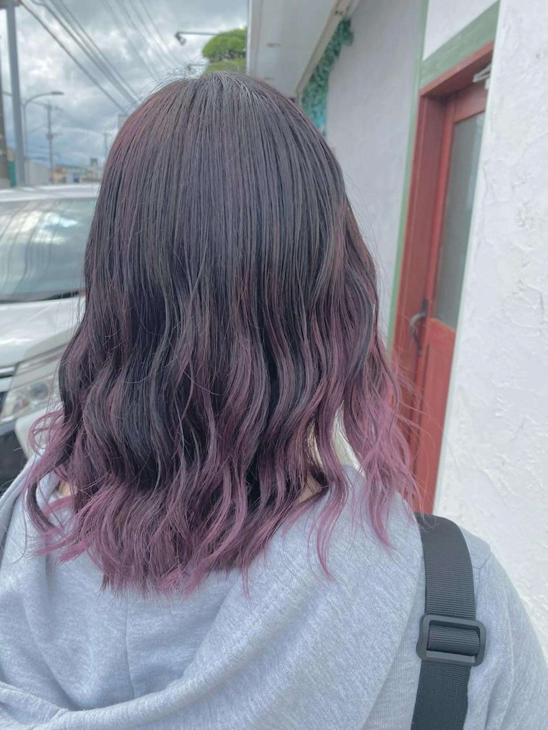 セミロング カラー ヘアアレンジ Design Color🐰アユミのヘアスタイル