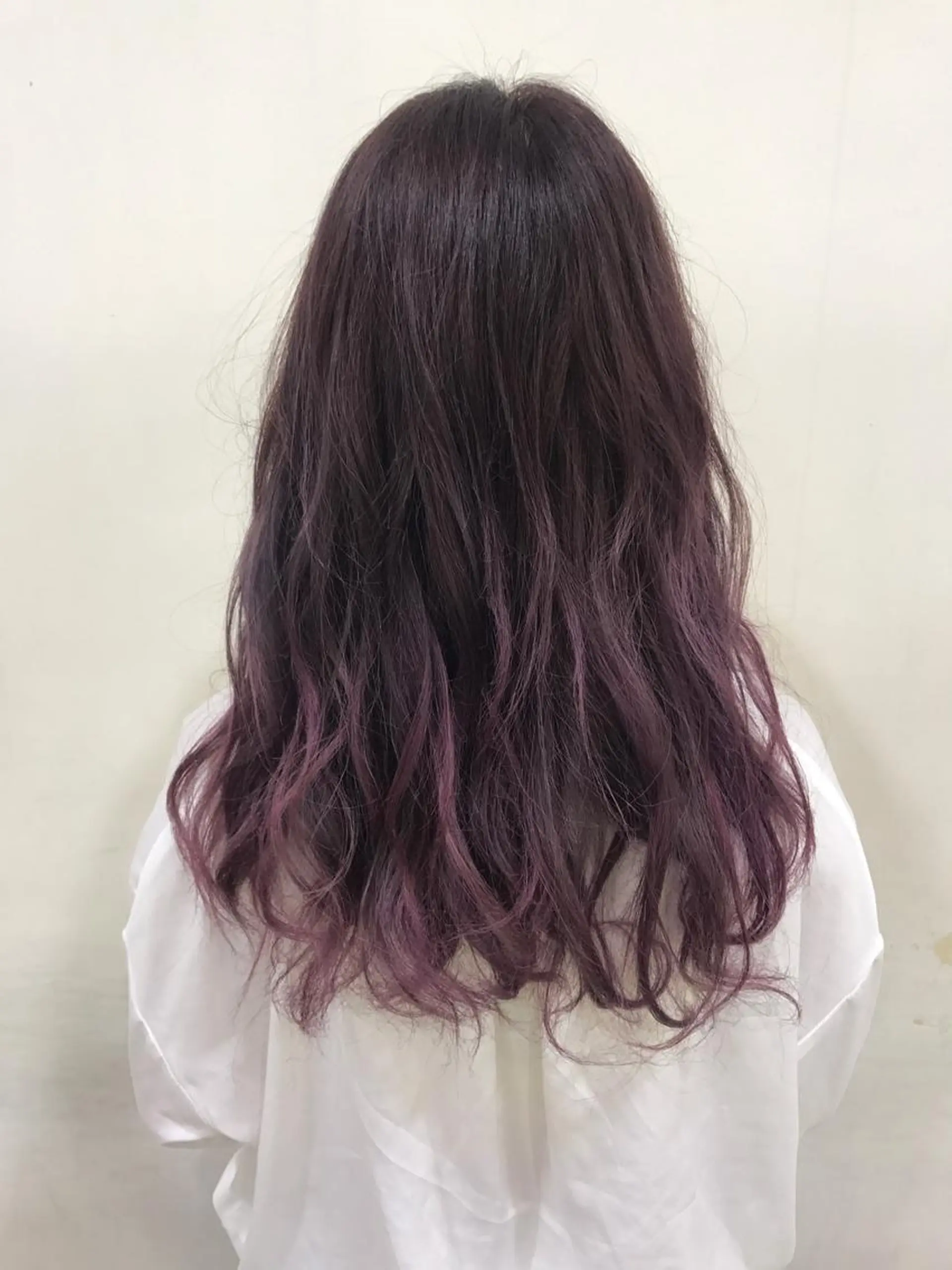 ロング カラー グラデーションカラー AMI ウルフパーマ/メンズのヘアスタイル