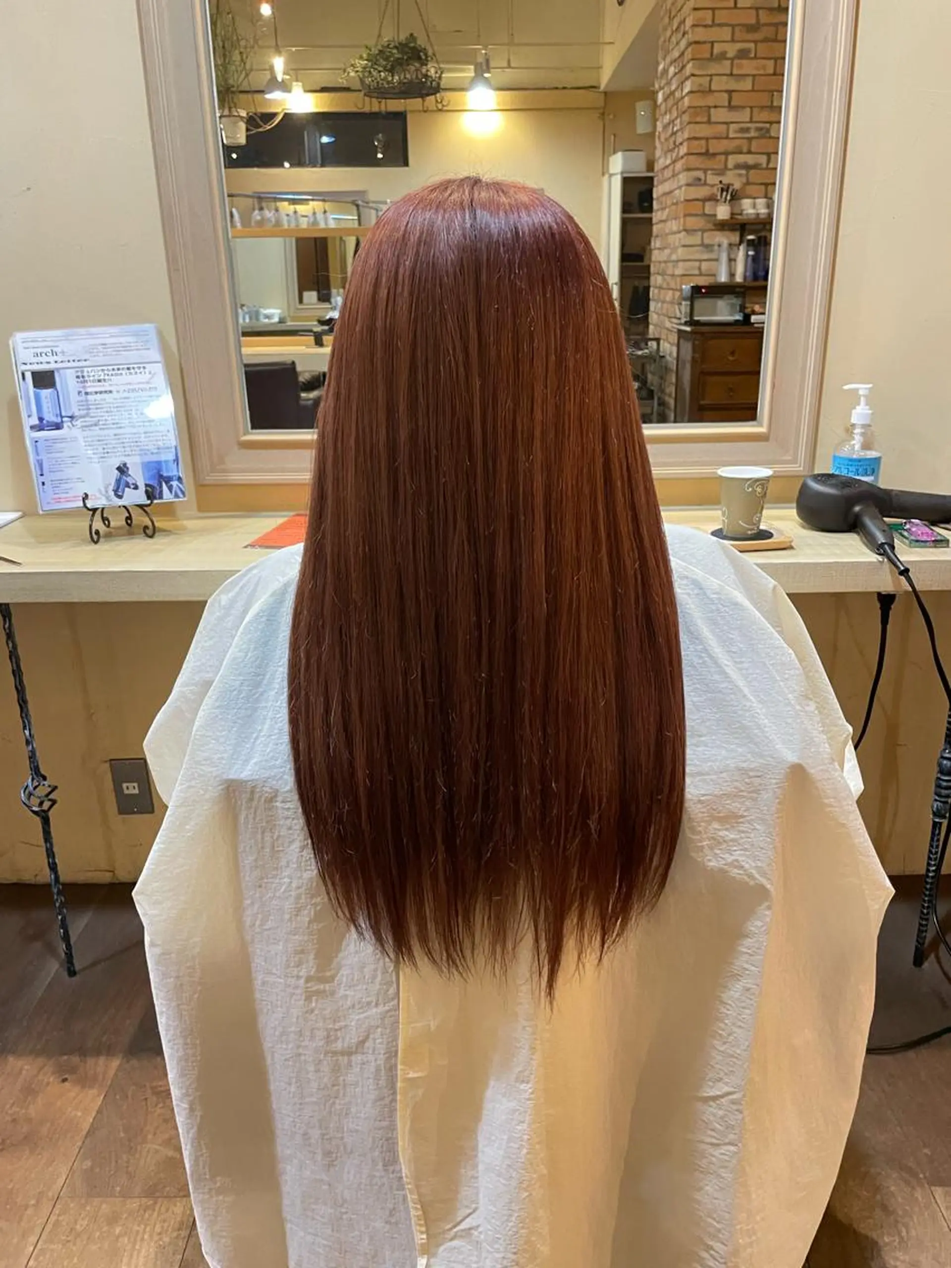 ロング カラー ブリーチ レッドカラー ヘアカラー arch＋所属・kasai Masa hitoのヘアスタイル