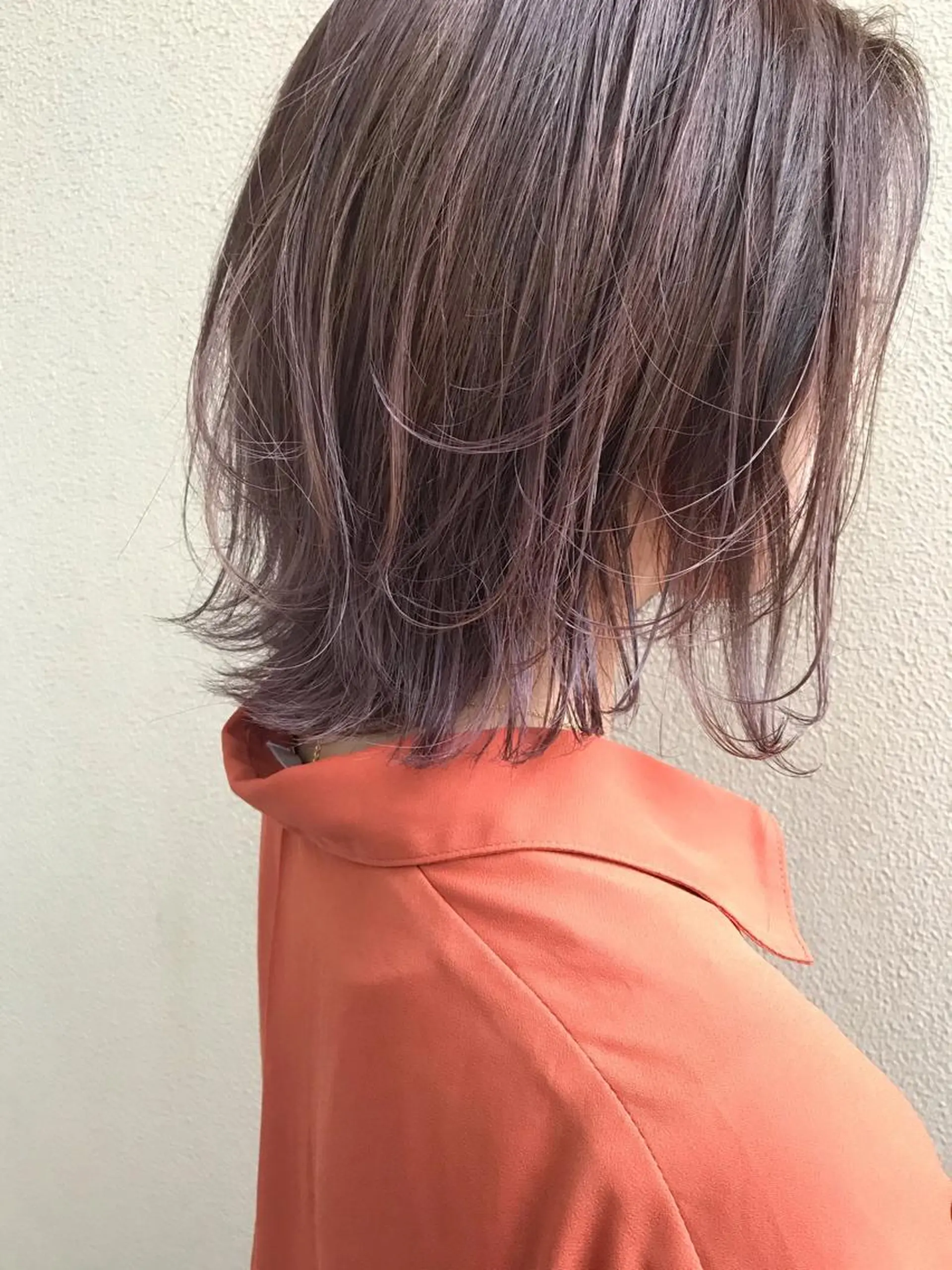 ミディアム ボブ ハイライト カット ヘアカラー カラーリスト菅野 竜矢🌈のヘアスタイル