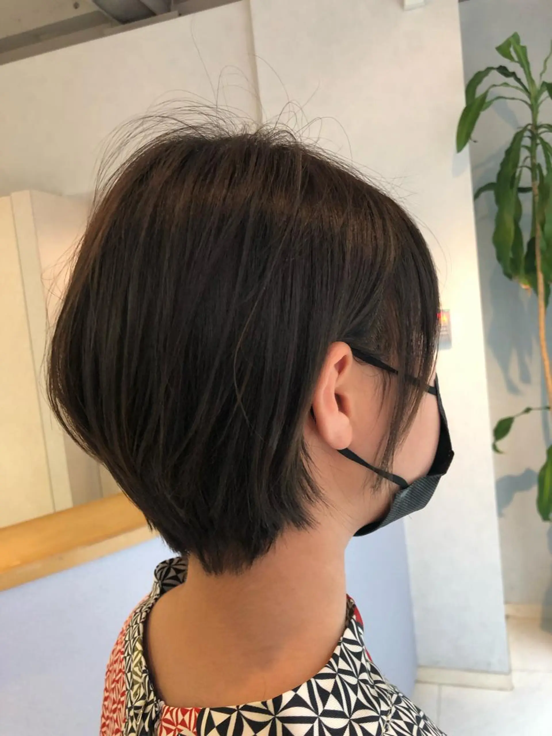 ショート カット ヘアカラー トリートメント 阿部 美咲のヘアスタイル