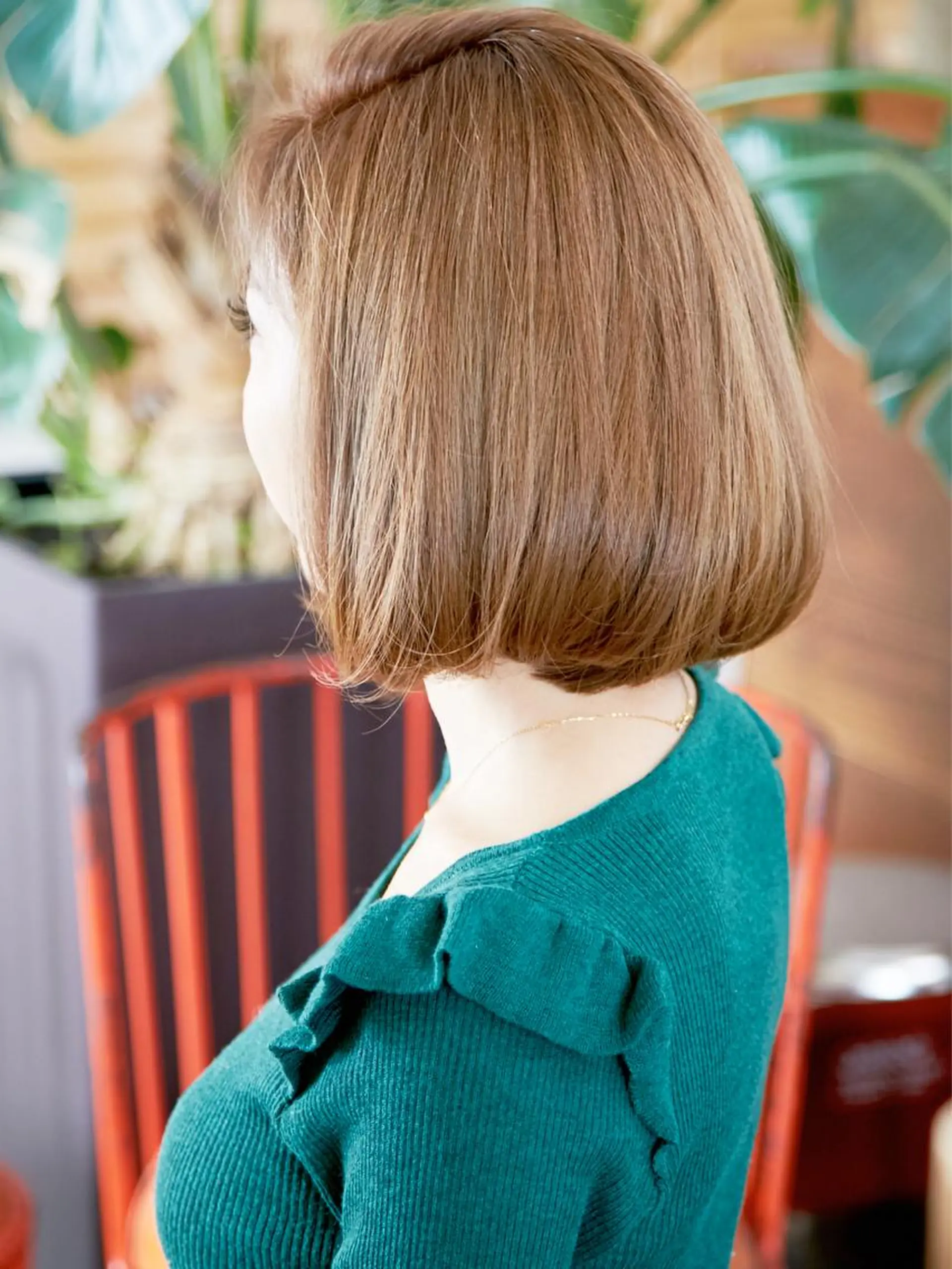 ショート カラー ハイトーンカラー ボブ ヤナ マネージャーのヘアスタイル