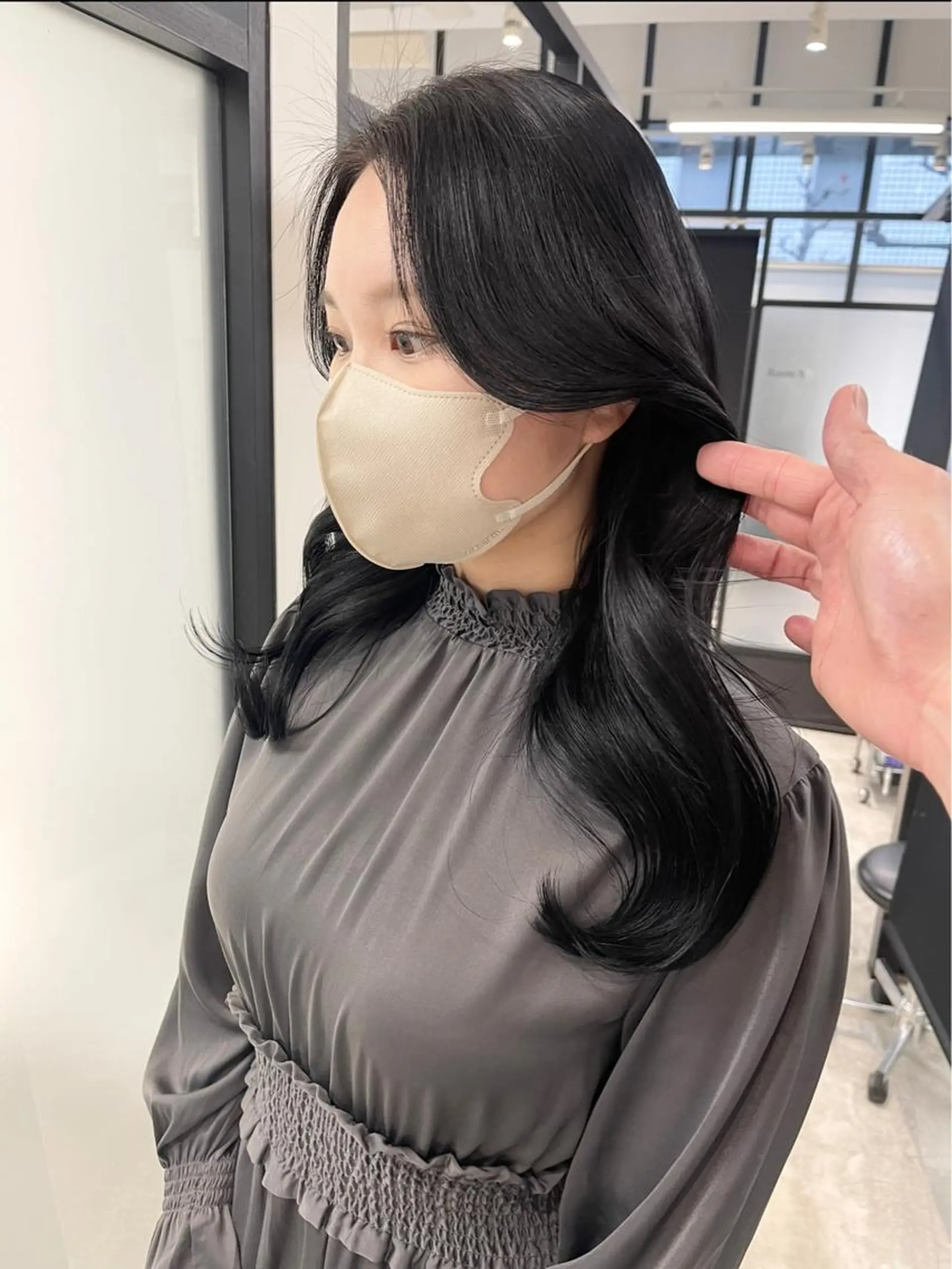 ロング 韓国風ヘア レイヤーカット カット ヘアカラー トリートメント 韓国レイヤーカット 髪質改善▫️水野有真のヘアスタイル