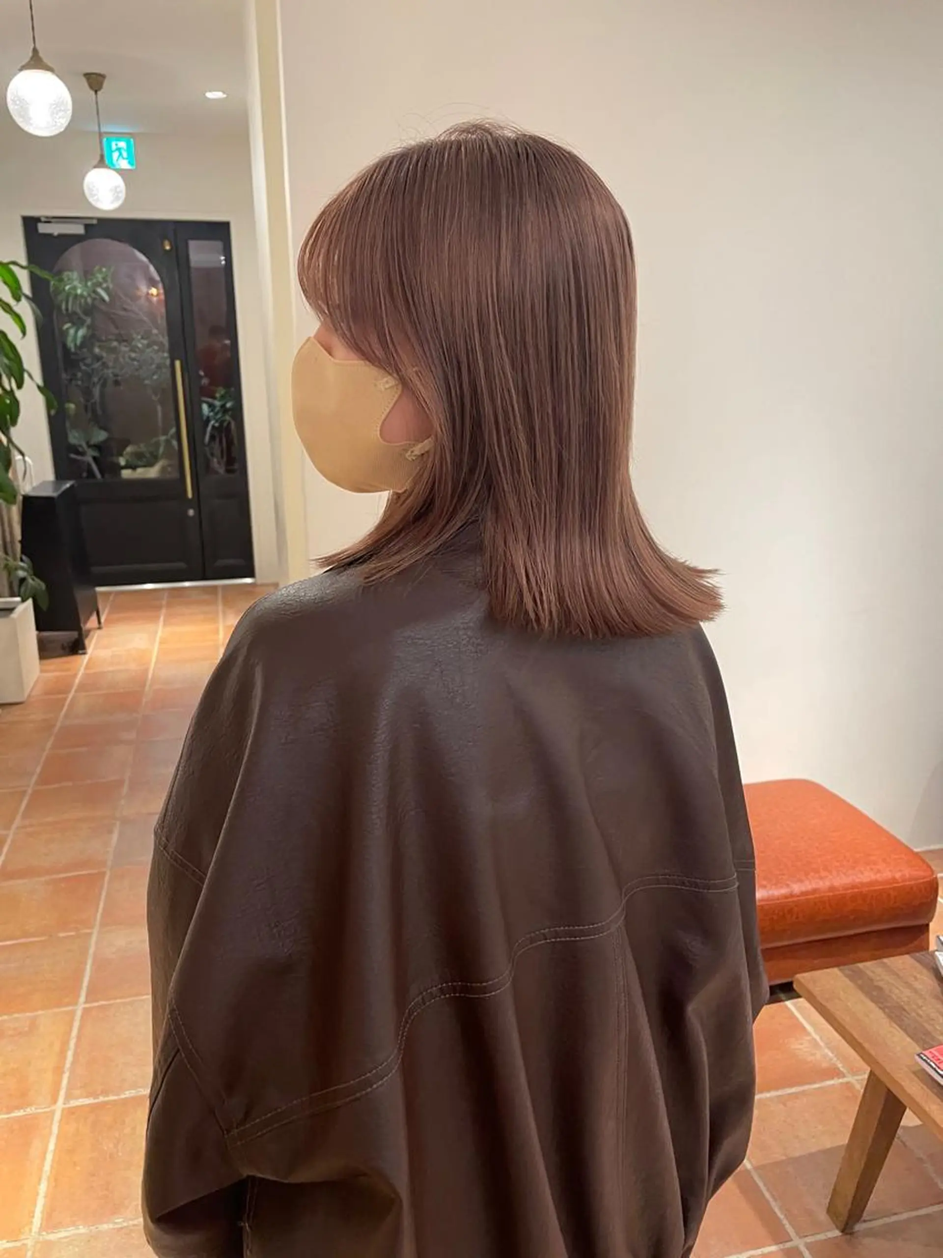 ミディアム カラー ベージュカラー ブラウンカラー ミルクティーベージュ ピンクカラー ヘアカラー トリートメント ボブ/レイヤー/ケア パーマ/リュウタのヘアスタイル