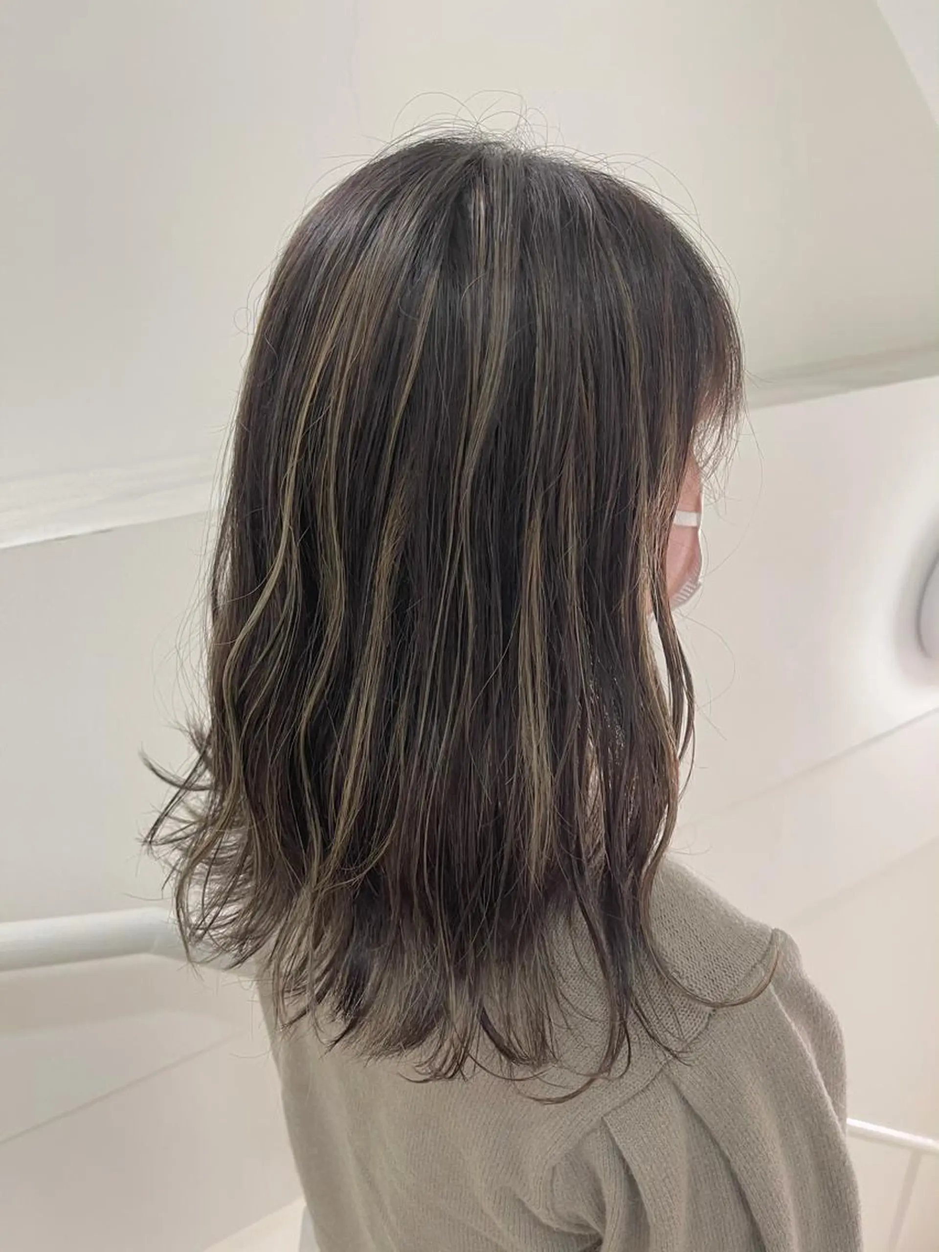 セミロング カラー Reb_keiji 👑小倉圭司のヘアスタイル