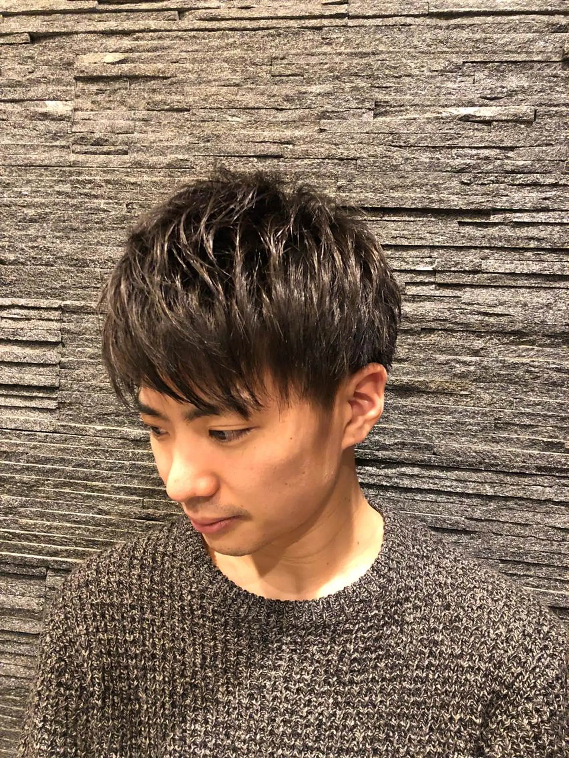 ミディアム メンズ ✨メンズカット 無料‼️✨土尾快斗のヘアスタイル