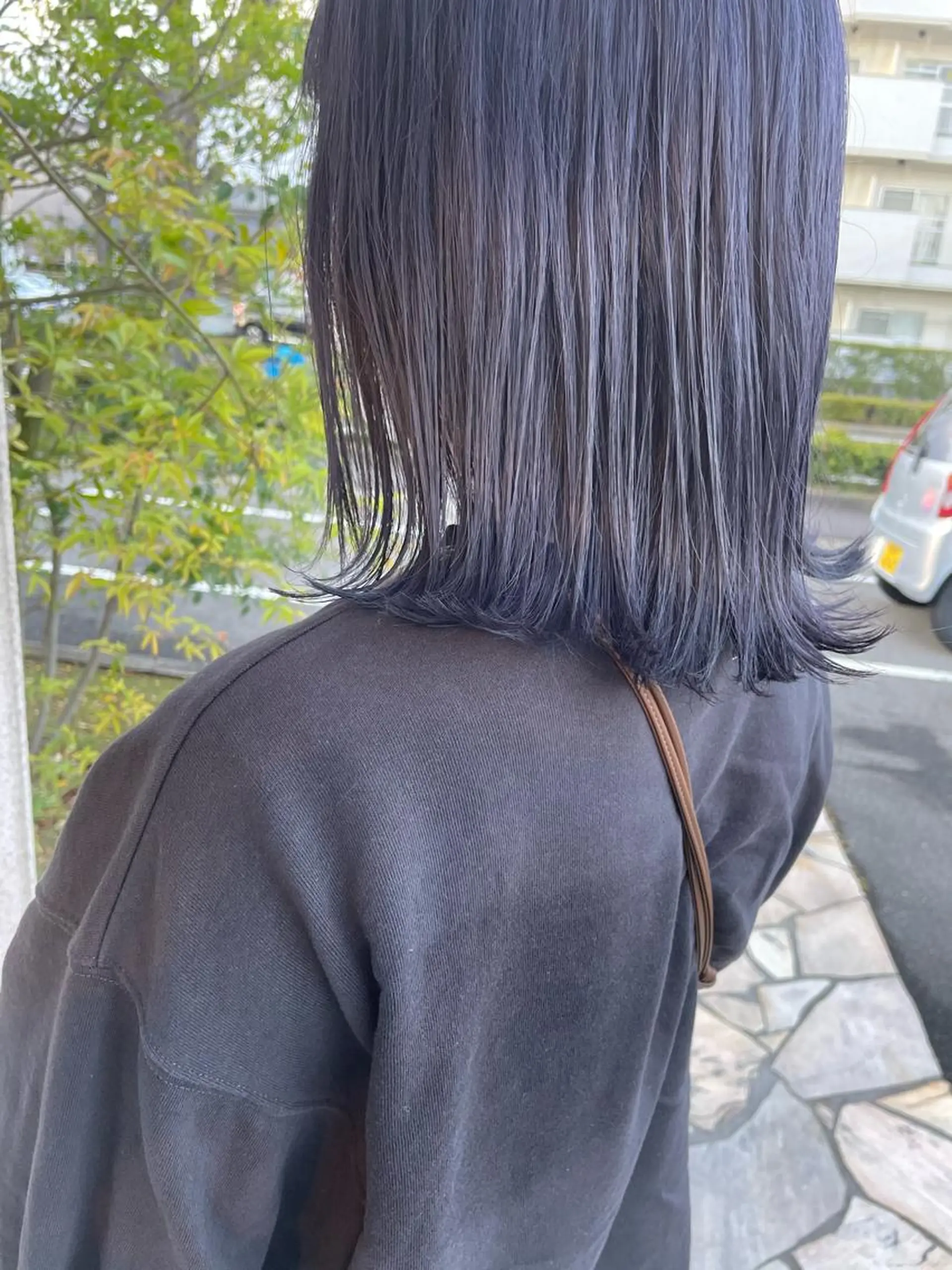 ミディアム カラー ブルーカラー ブルージュ 💫レイヤーカット✨ 透明感カラー工藤雄大のヘアスタイル