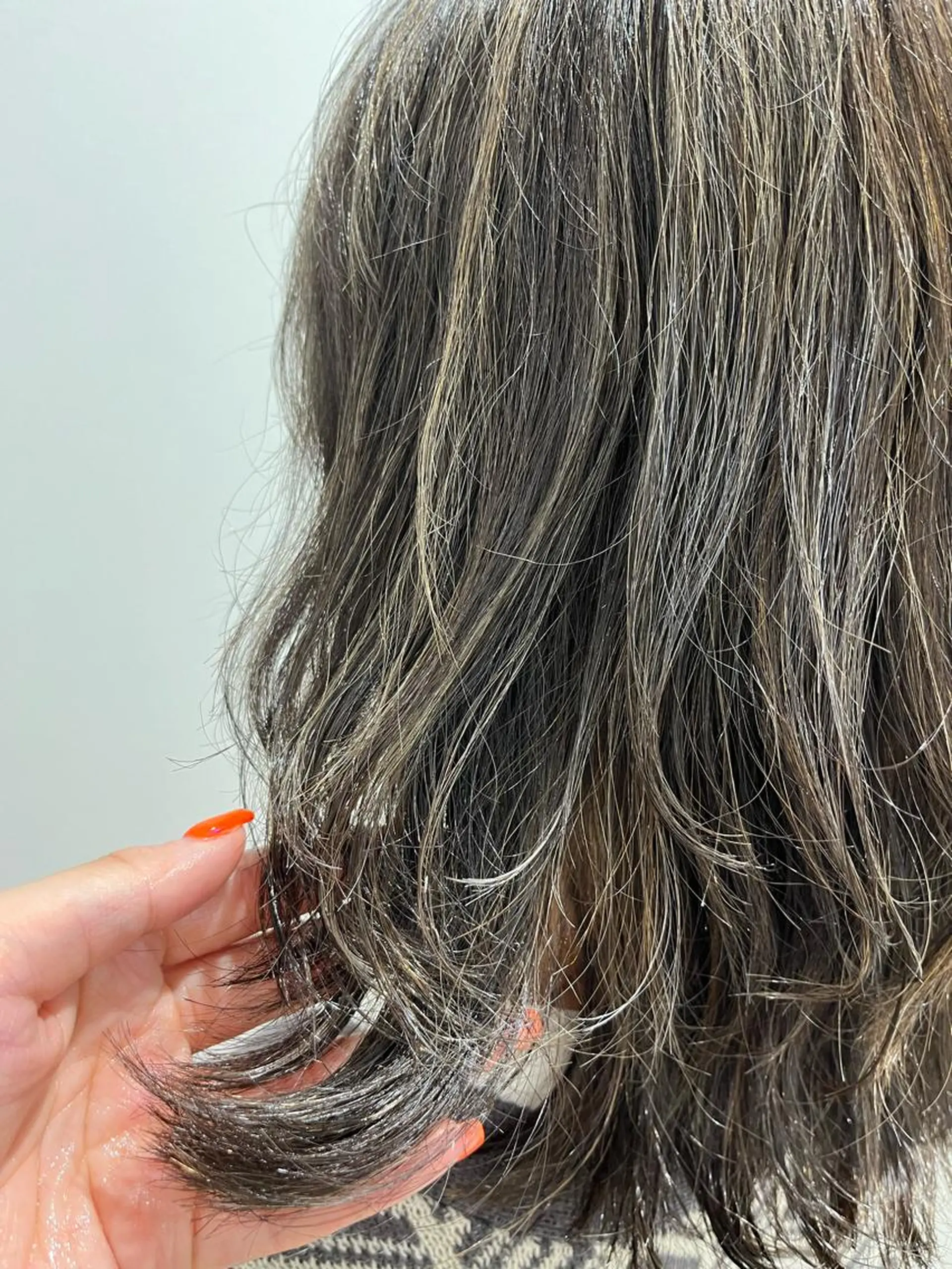 ミディアム カラー カット ヘアカラー ボブ/美髪矯正 /佐藤 奈巳のヘアスタイル