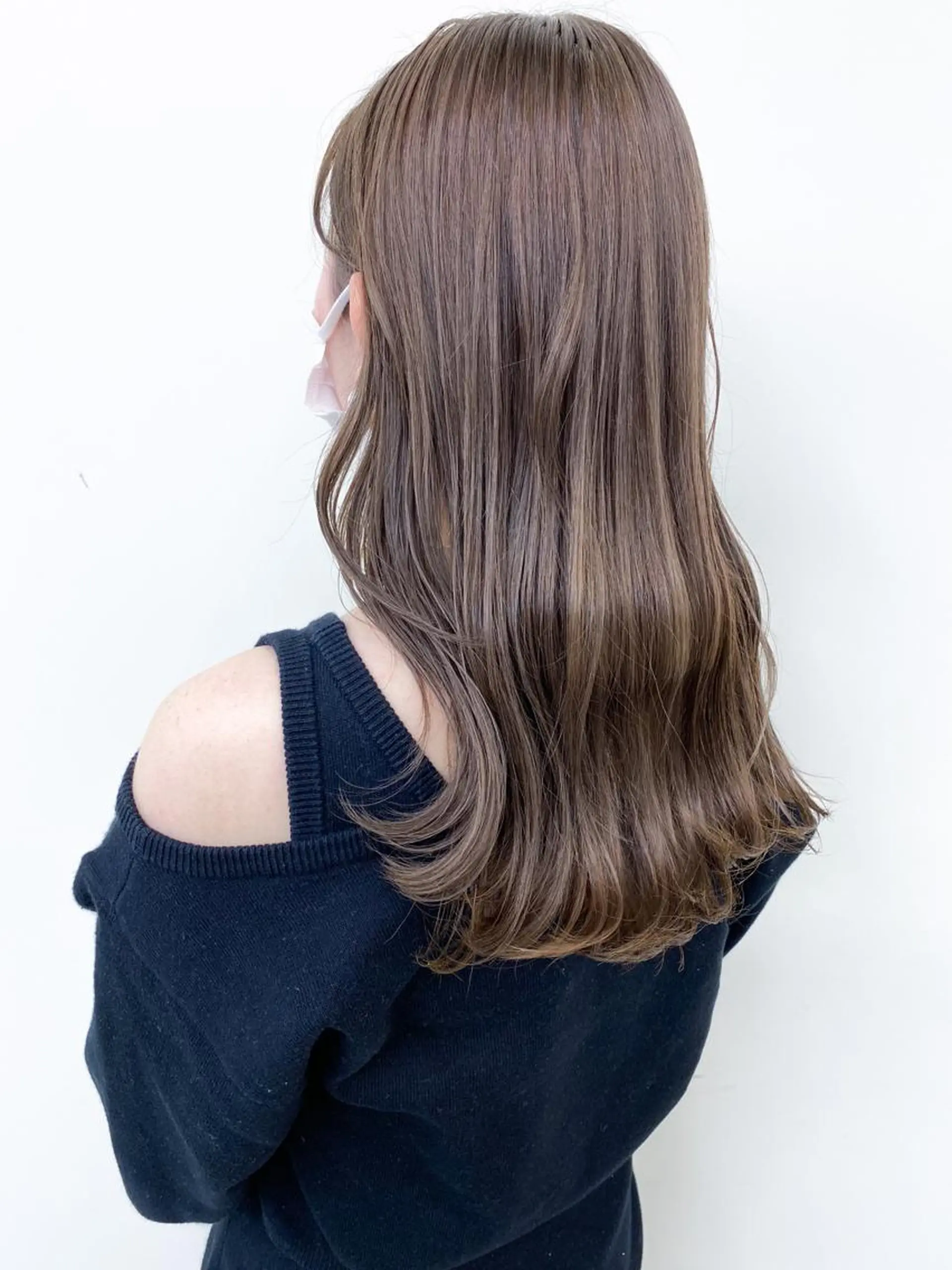 セミロング カラー アッシュ ブリーチ 透明感カラー ブリーチなしカラー カット ヘアカラー トリートメント Meena by urban所属・丹羽 隼人/髪質改善 /韓国ヘア🇰🇷のヘアスタイル