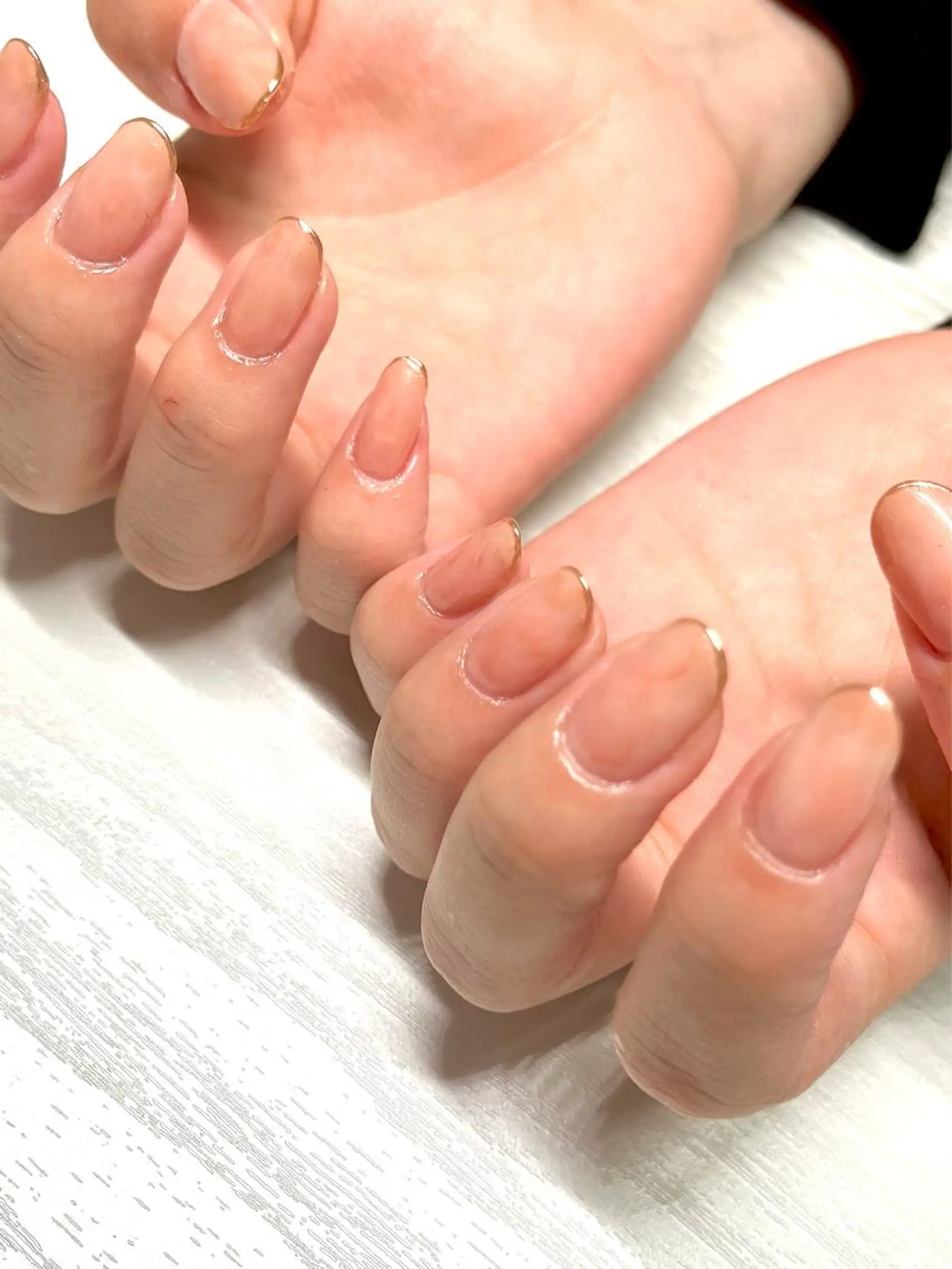 ネイル ミラーネイル ニュアンスネイル オフィスネイル シンプルネイル nuovo yukoのネイルデザイン