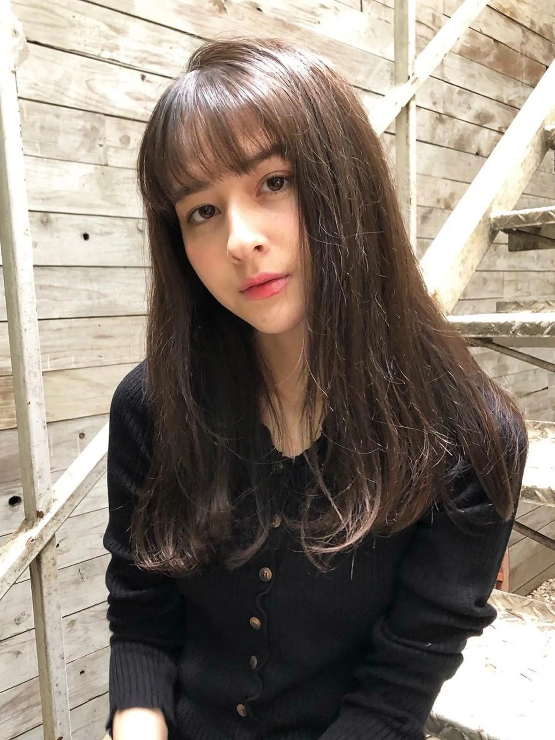 ロング カラー ヘアアレンジ ❣️韓国レイヤー ❣️渡部晃輝のヘアスタイル