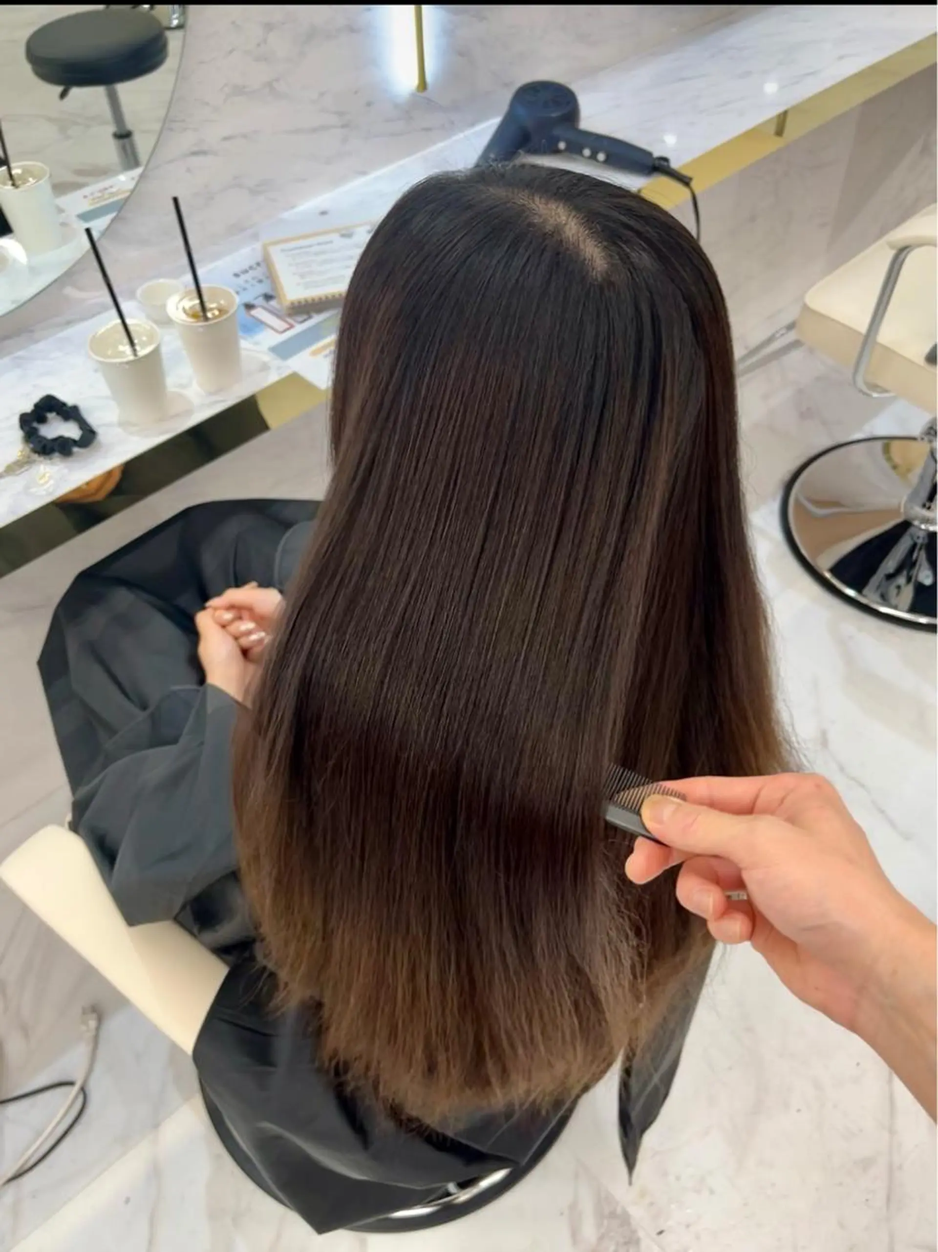 ロング 髪質改善縮毛矯正🫧 村上蒼生のヘアスタイル