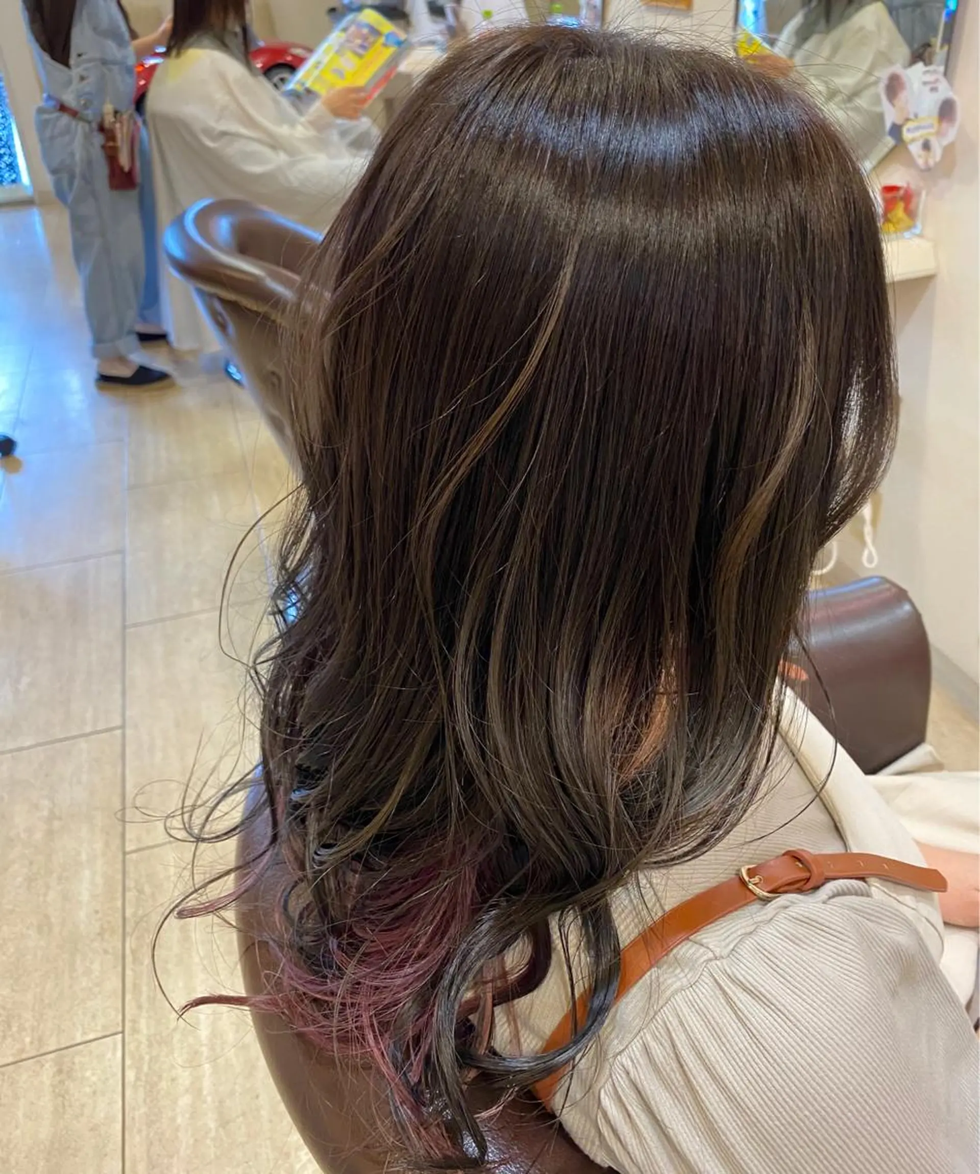 セミロング カラー アンプヘアー  西京極店所属・unpeuhair/ 宮岡　光希のその他イメージ