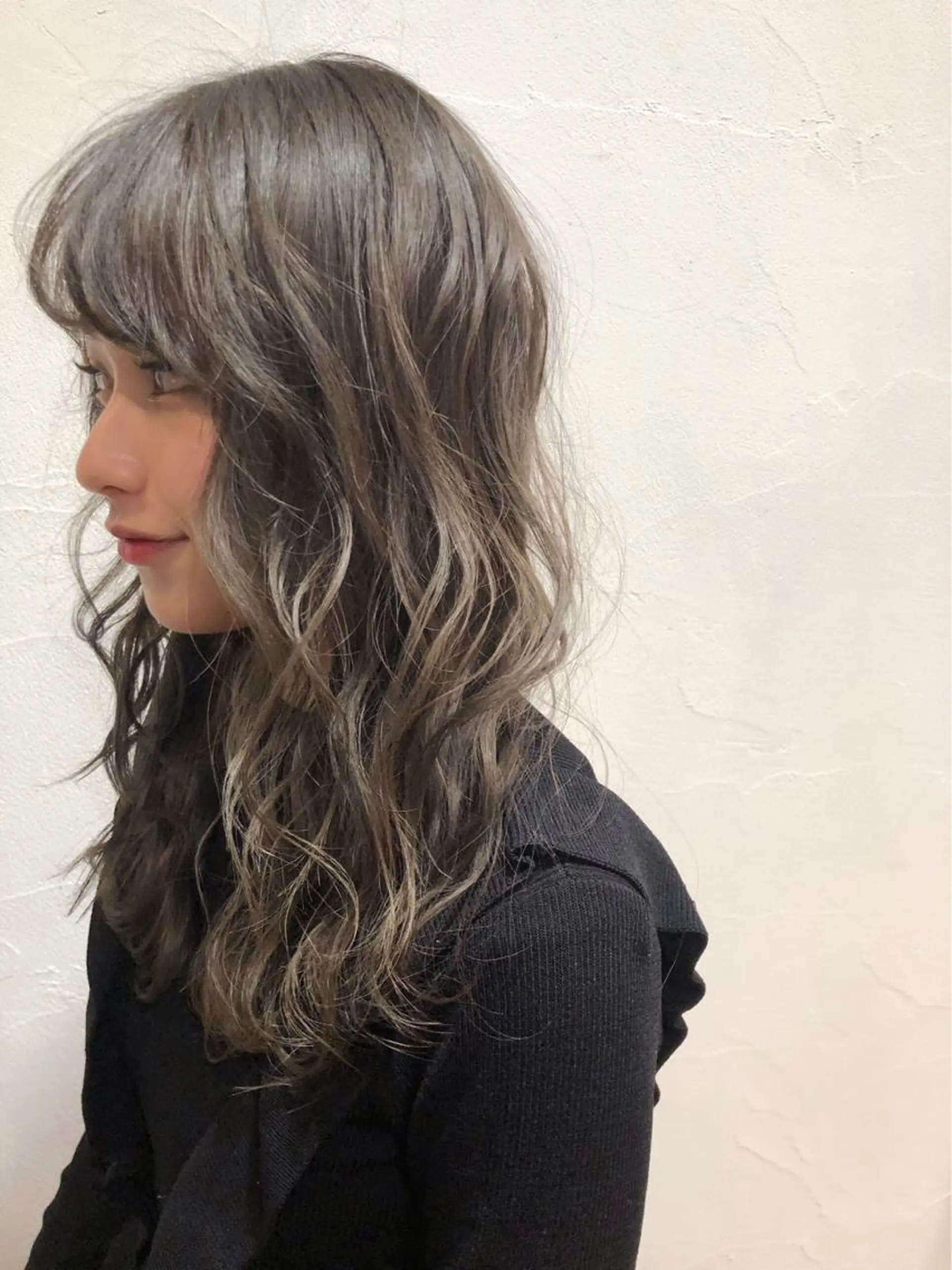 ミディアム カラー グレージュ カット特化柏駅 徒歩3分LOUのヘアスタイル