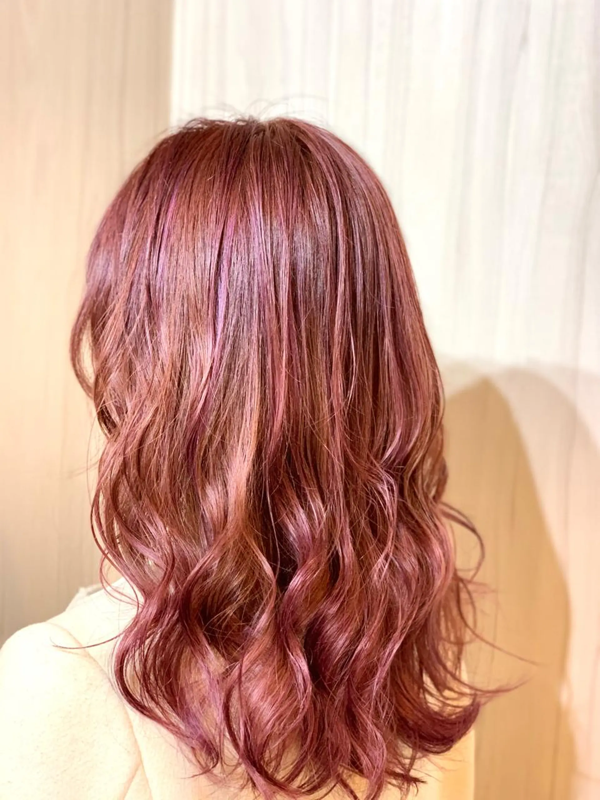 セミロング カラー ヘアアレンジ ⭐️柏木皇気ブリーチ ムラ修正/他店直しのヘアスタイル