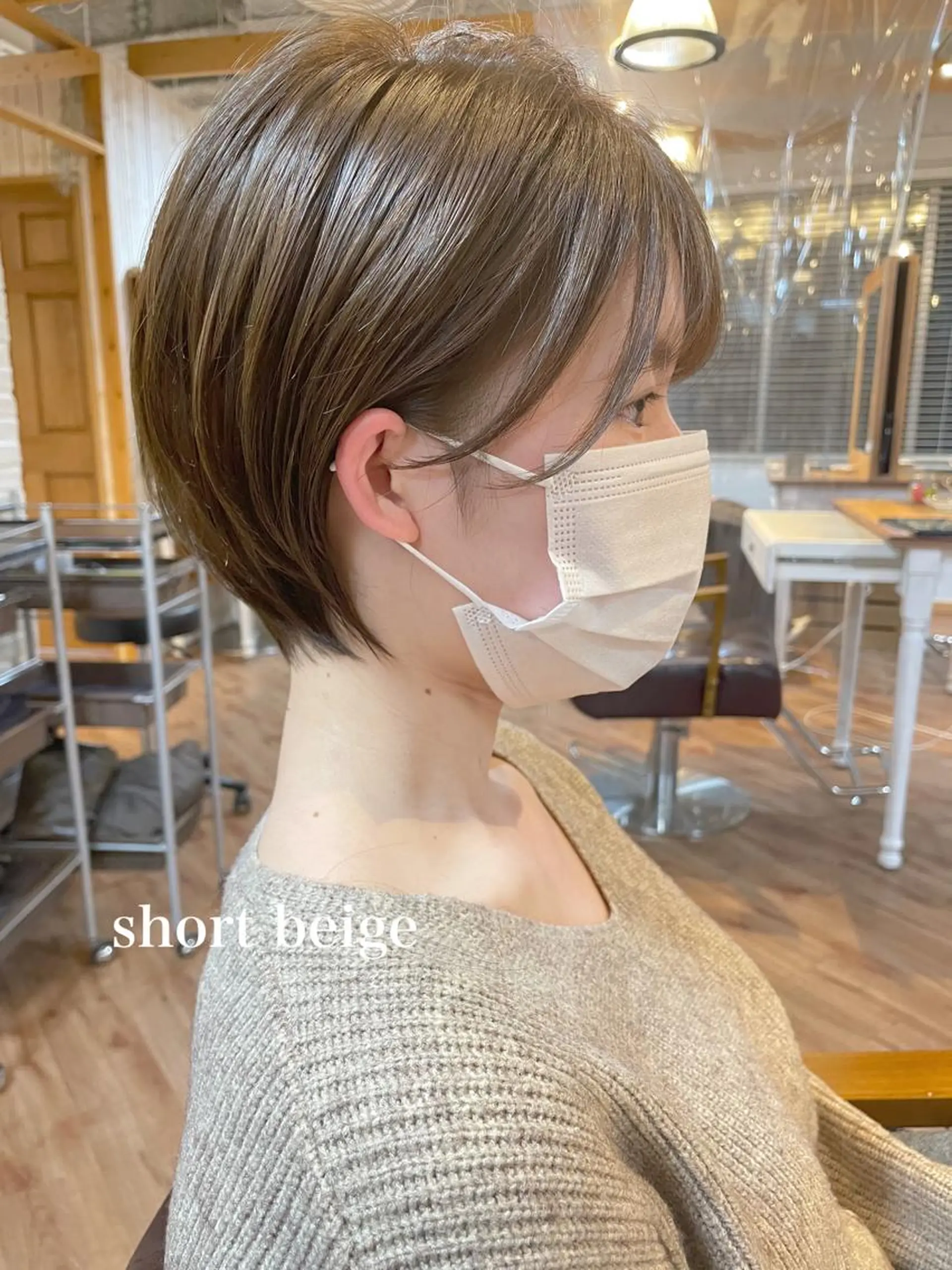 ショート カラー hair salon Ranun髪質改善のヘアスタイル