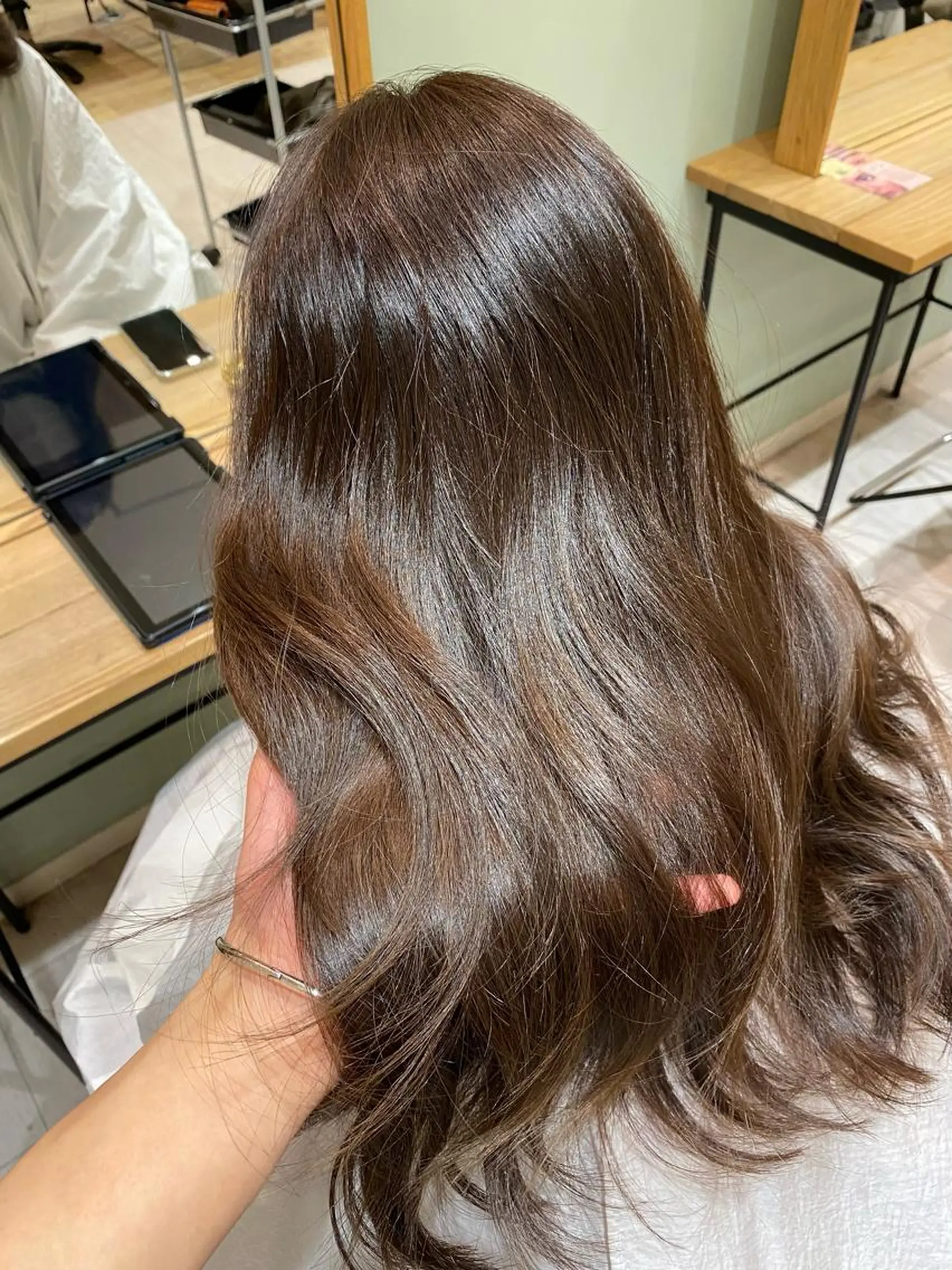 セミロング トリートメント ヘアカラー 韓国トレンドヘア しゅーやのヘアスタイル