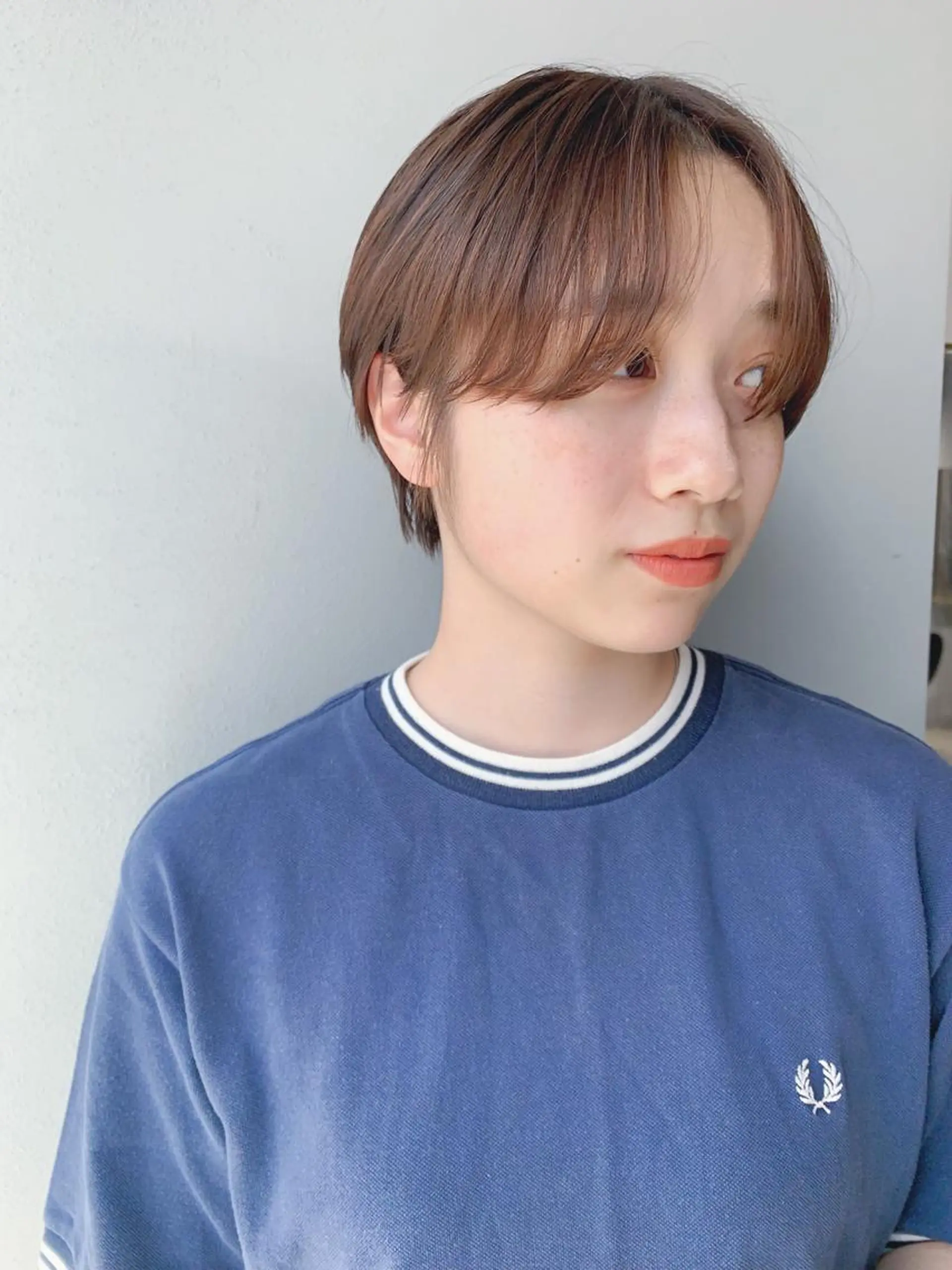 ショート カラー ボブパーマコテ巻き風 パーマNo1深江秀平のヘアスタイル