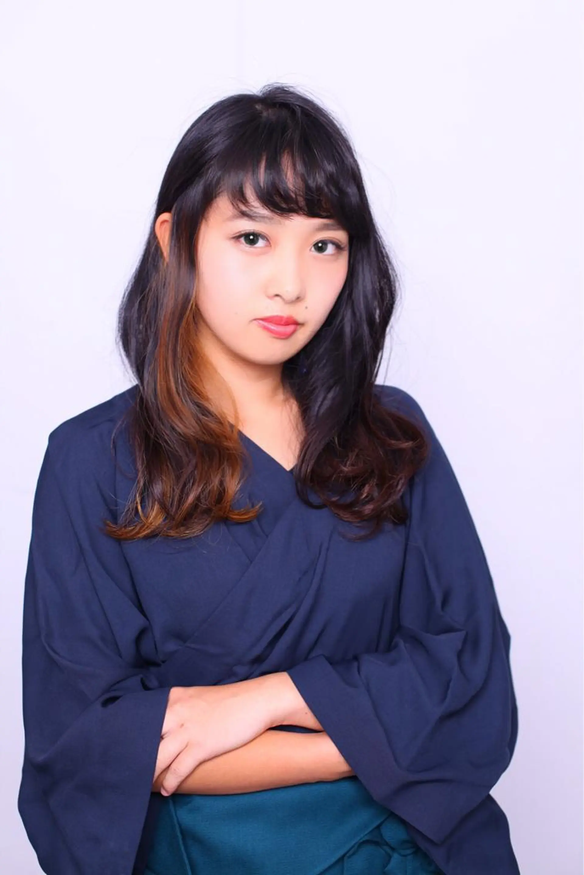 ミディアム カラー パーマ マツエク・マツパ 夏賀 聡史のヘアスタイル