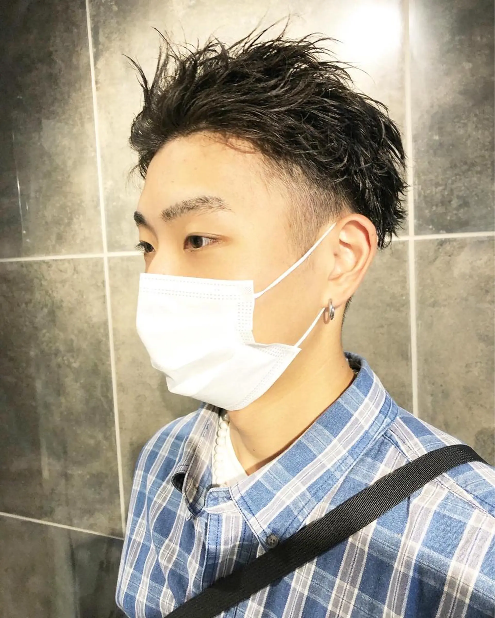 パーマ ヘアアレンジ メンズ メンズパーマ メンズベリーショート カット パーマ トリートメント ヘアセット ainico+所属・メンズ特化✂️栗原 侑也のヘアスタイル