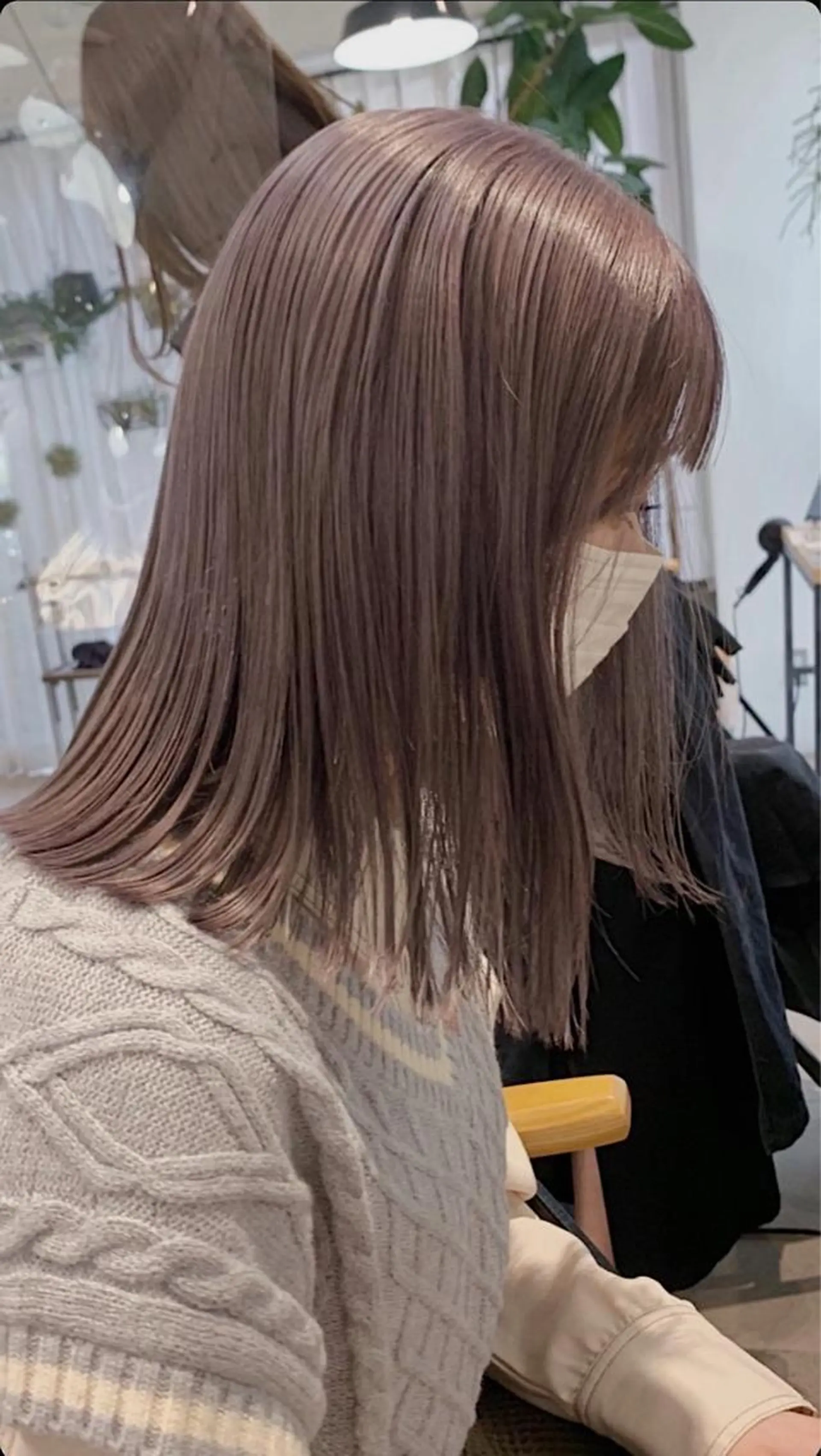 セミロング カラー ショート・ボブパーマ 指名No.1かけるのヘアスタイル