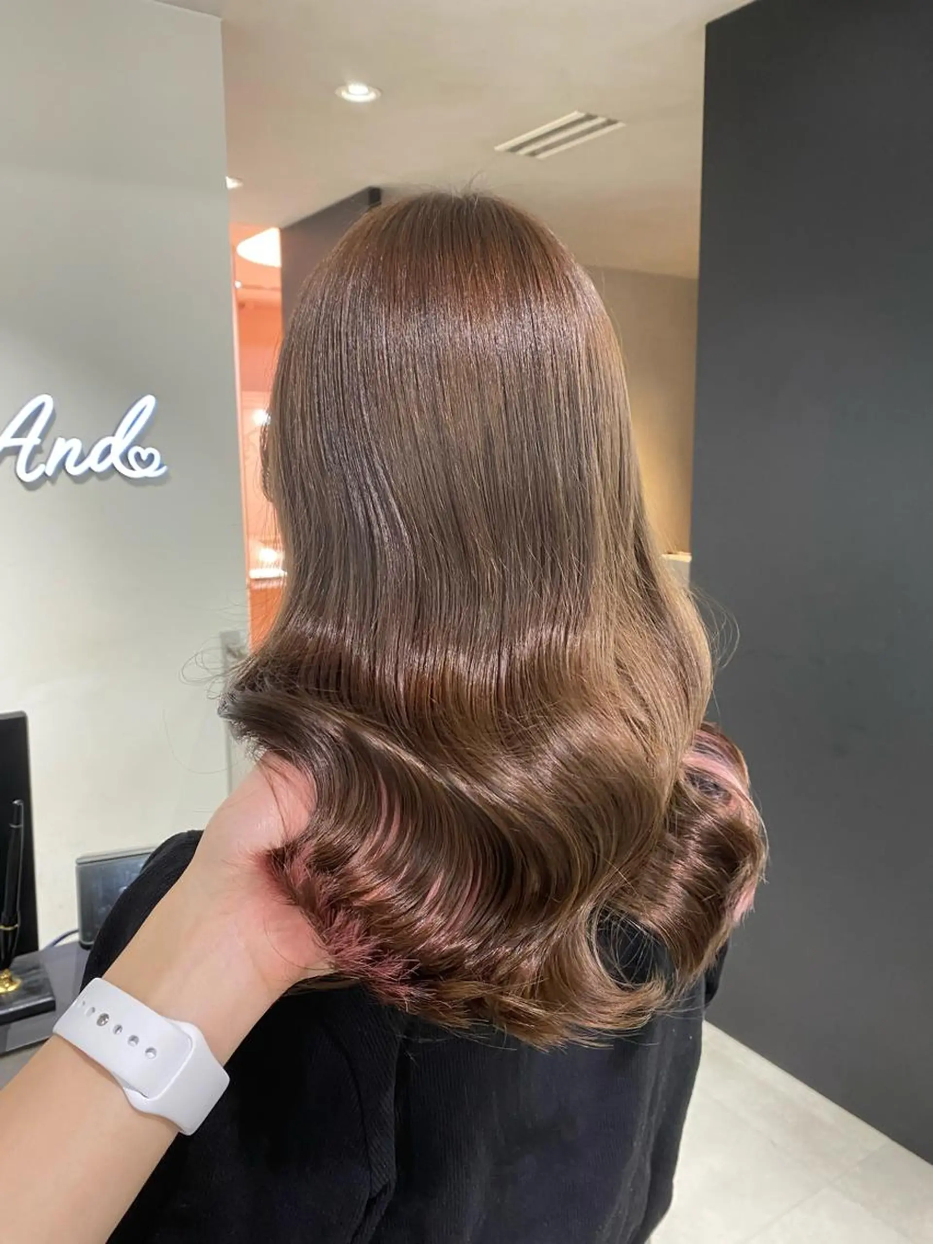 ロング カラー 韓国風モテヘア 🇰🇷aki♡のヘアスタイル