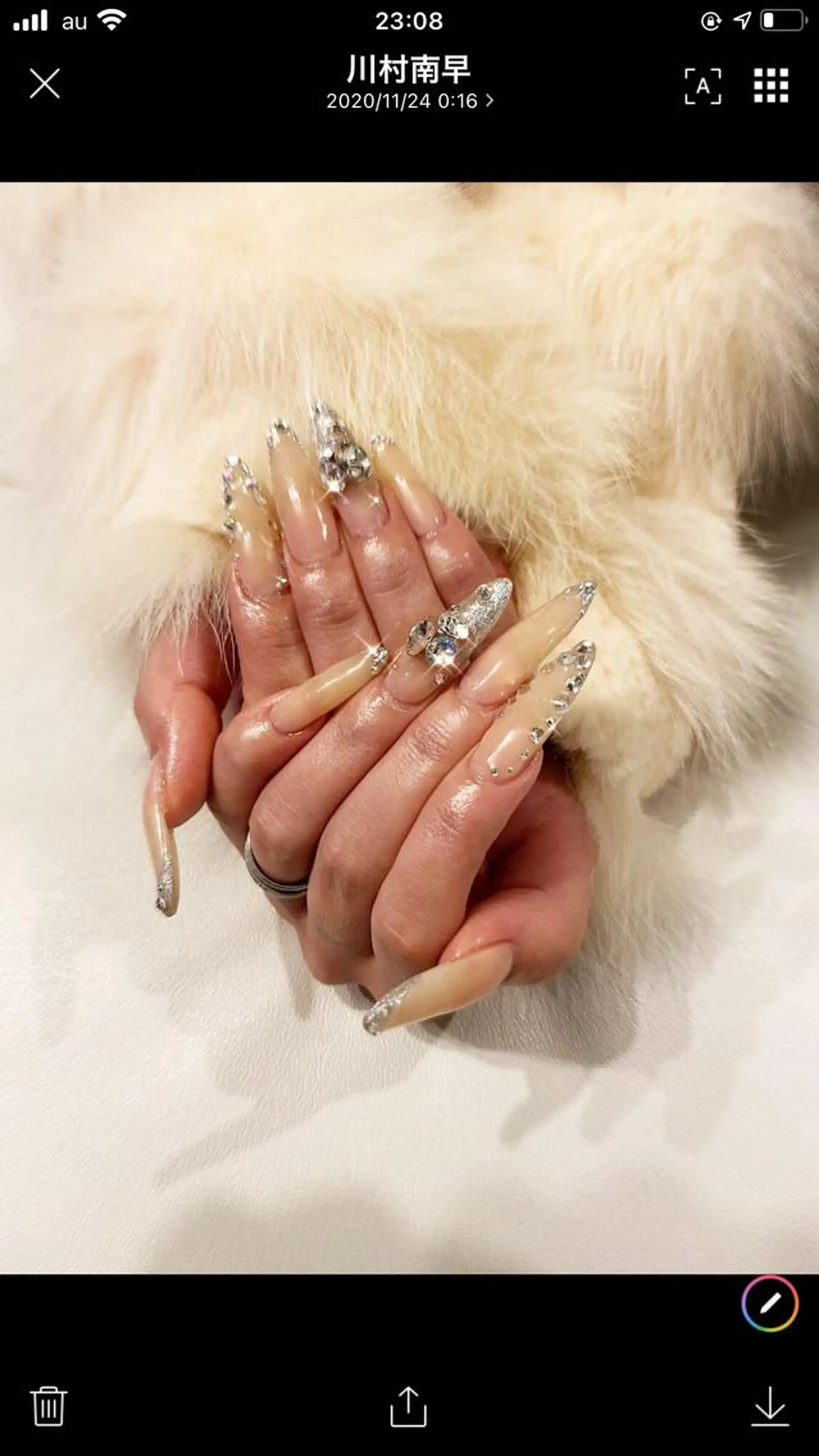 ネイル 成人式 キラキラネイル ハンドネイル * haruのネイルデザイン