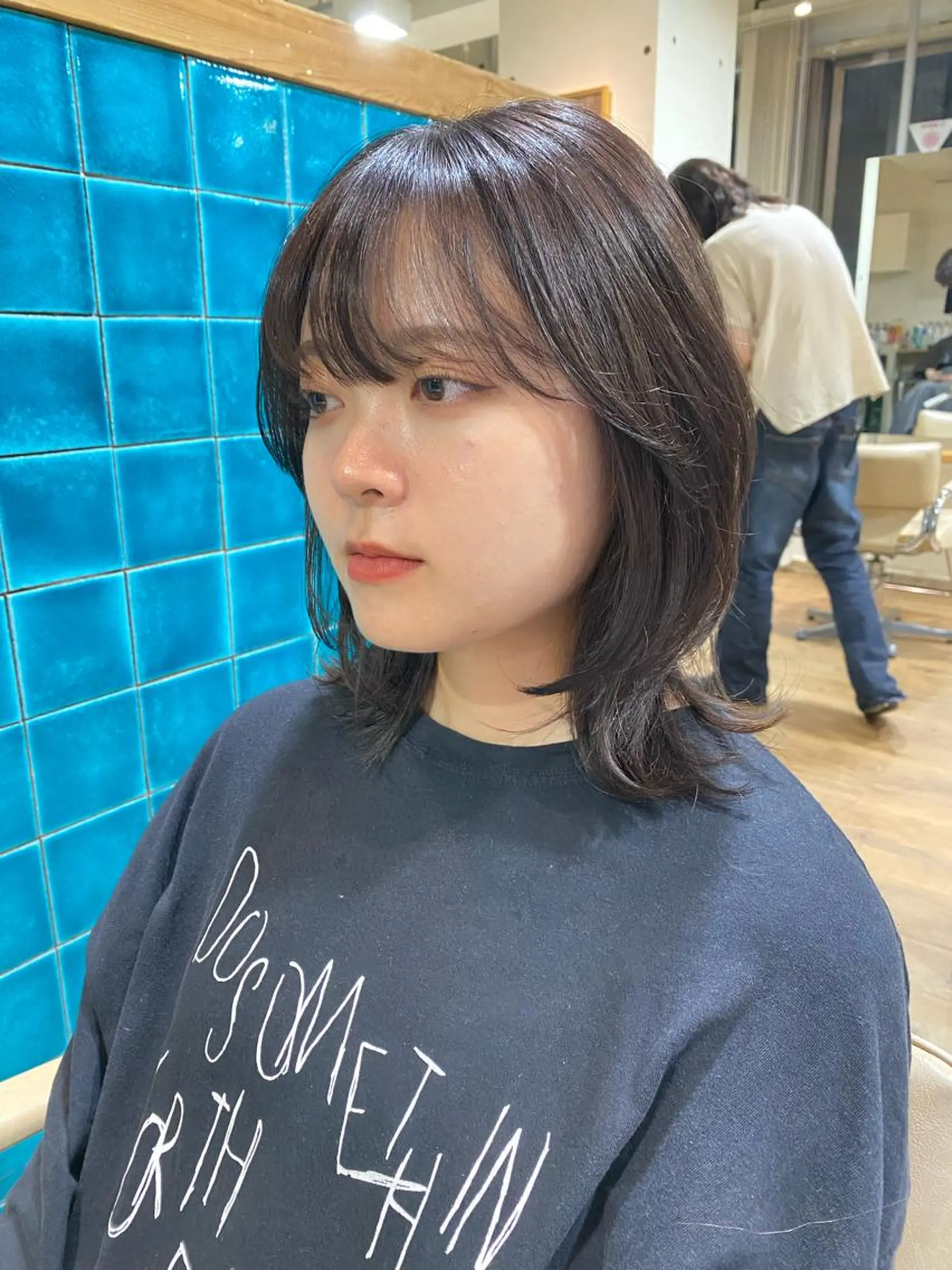 ミディアム カラー カット ヘアカラー longtemps所属・竹内 柚子のヘアスタイル