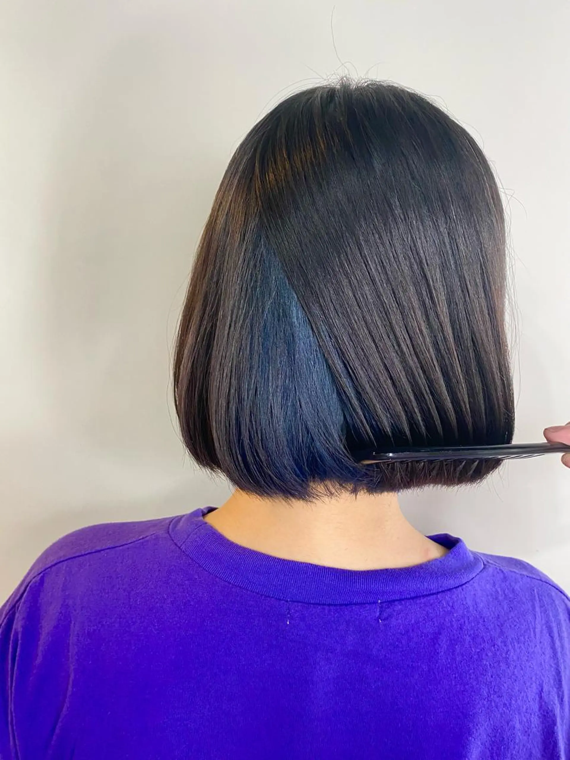 ミディアム カラー ブルーカラー ヘアカラー 店長 奈須 雄紀のヘアスタイル