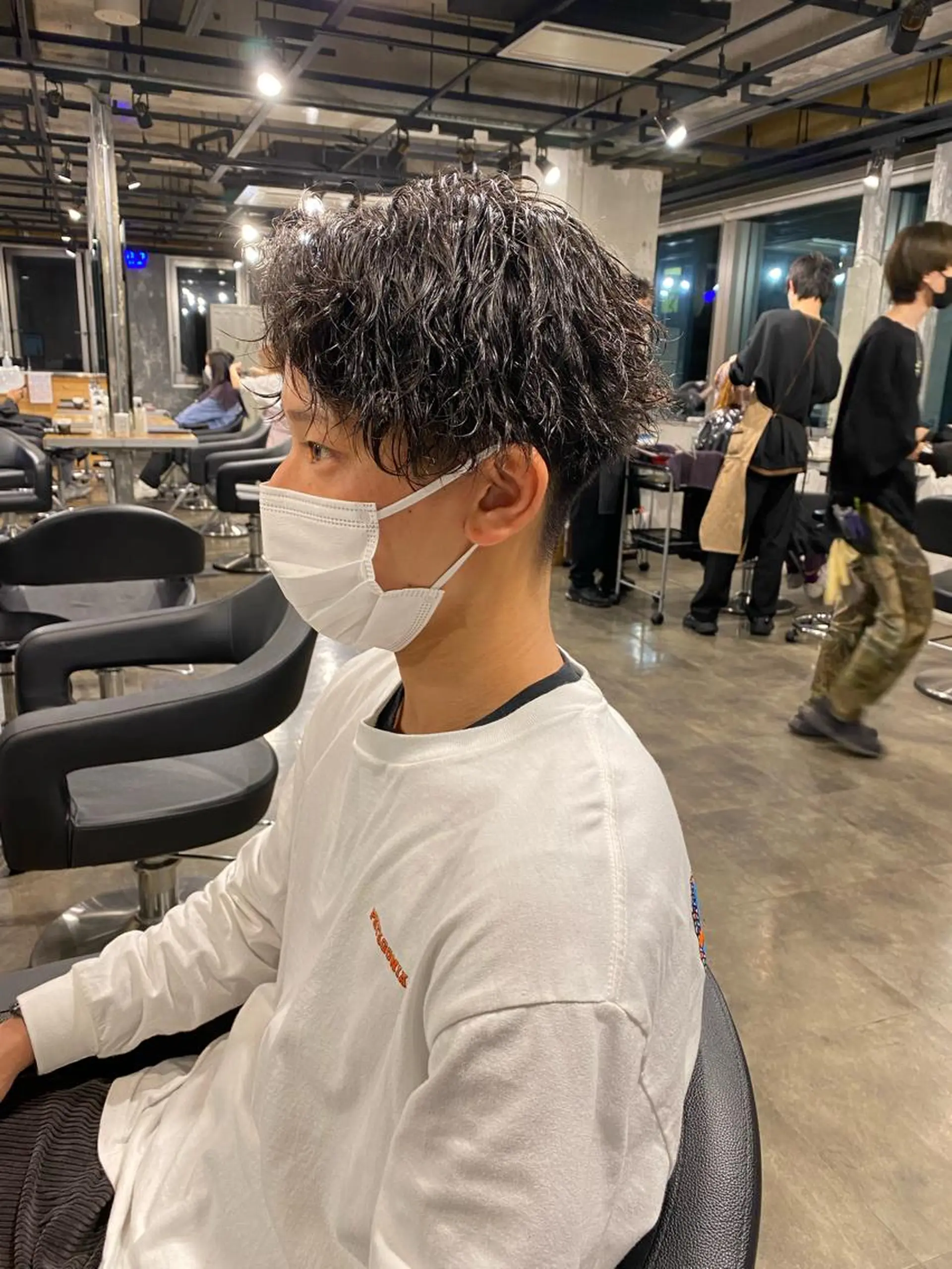 ショート パーマ メンズ 🟦ニュアンス/メン ズパーマ横浜🟦のヘアスタイル