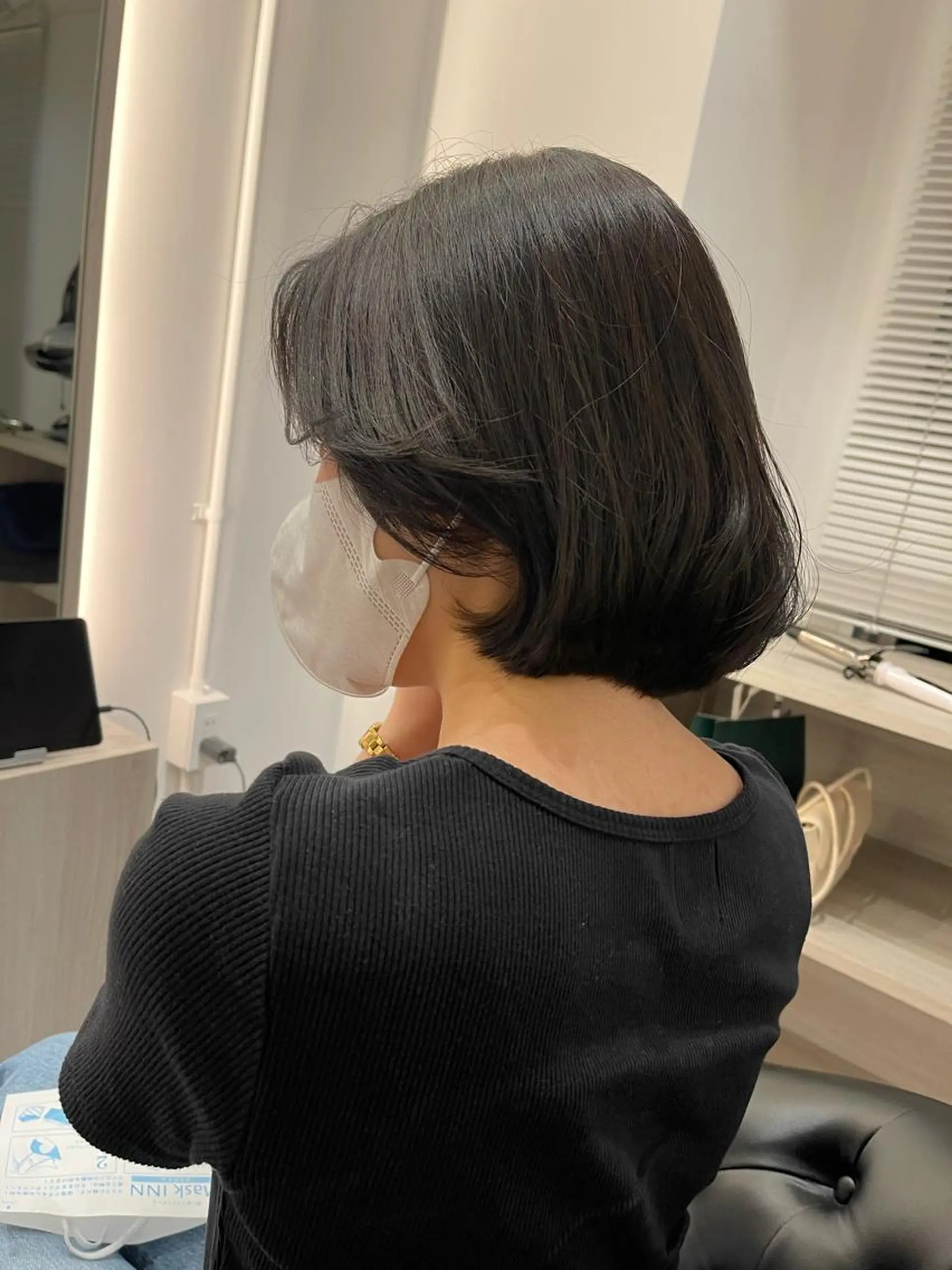 ショート カラー カット ヘアカラー トリートメント &chaLme   心斎橋所属・emi/髪質改善/ 韓国風/艶カラーのヘアスタイル