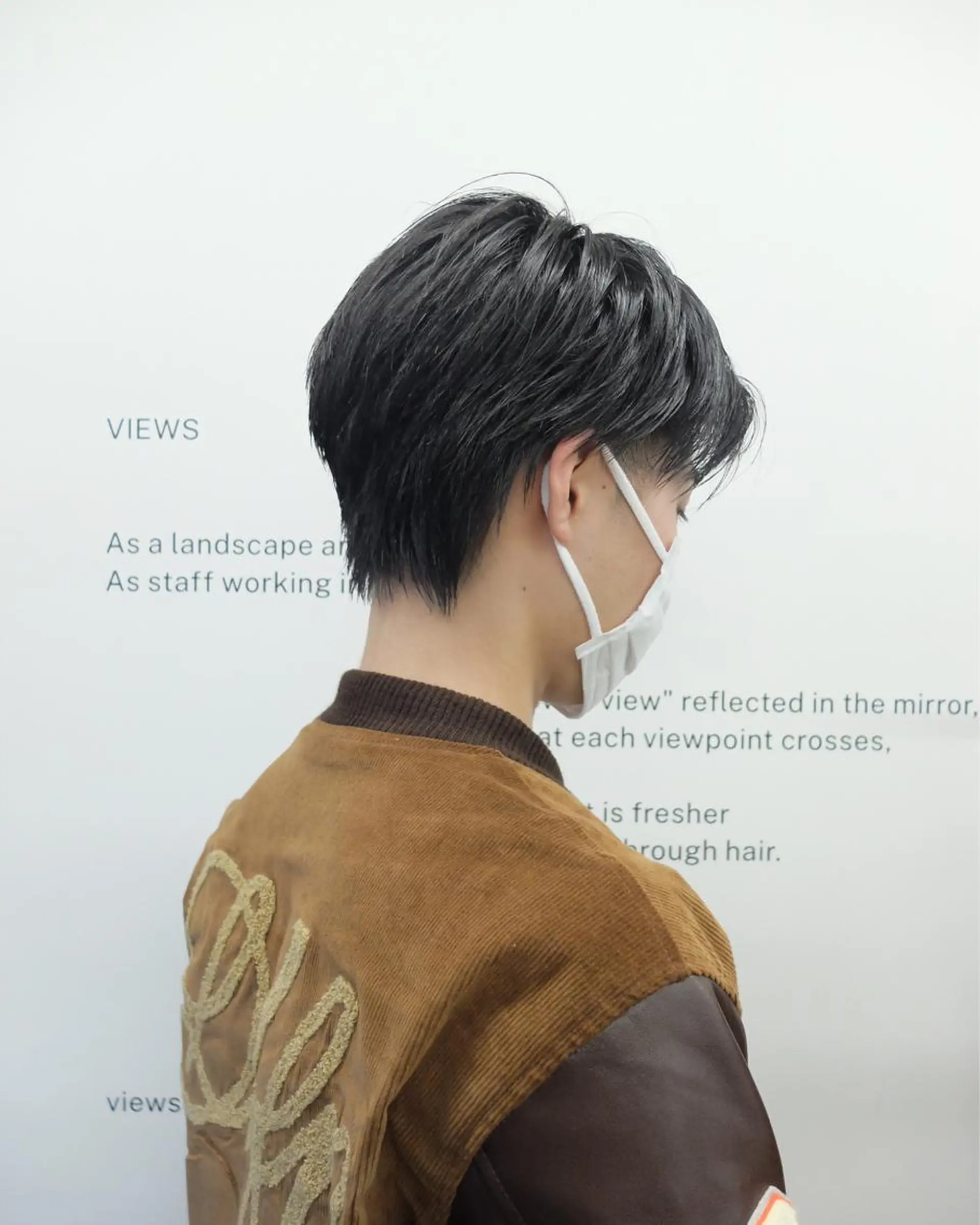 ショート メンズ カット パーマ トリートメント ダブルカラー/ ケアブリーチ/クニトのヘアスタイル