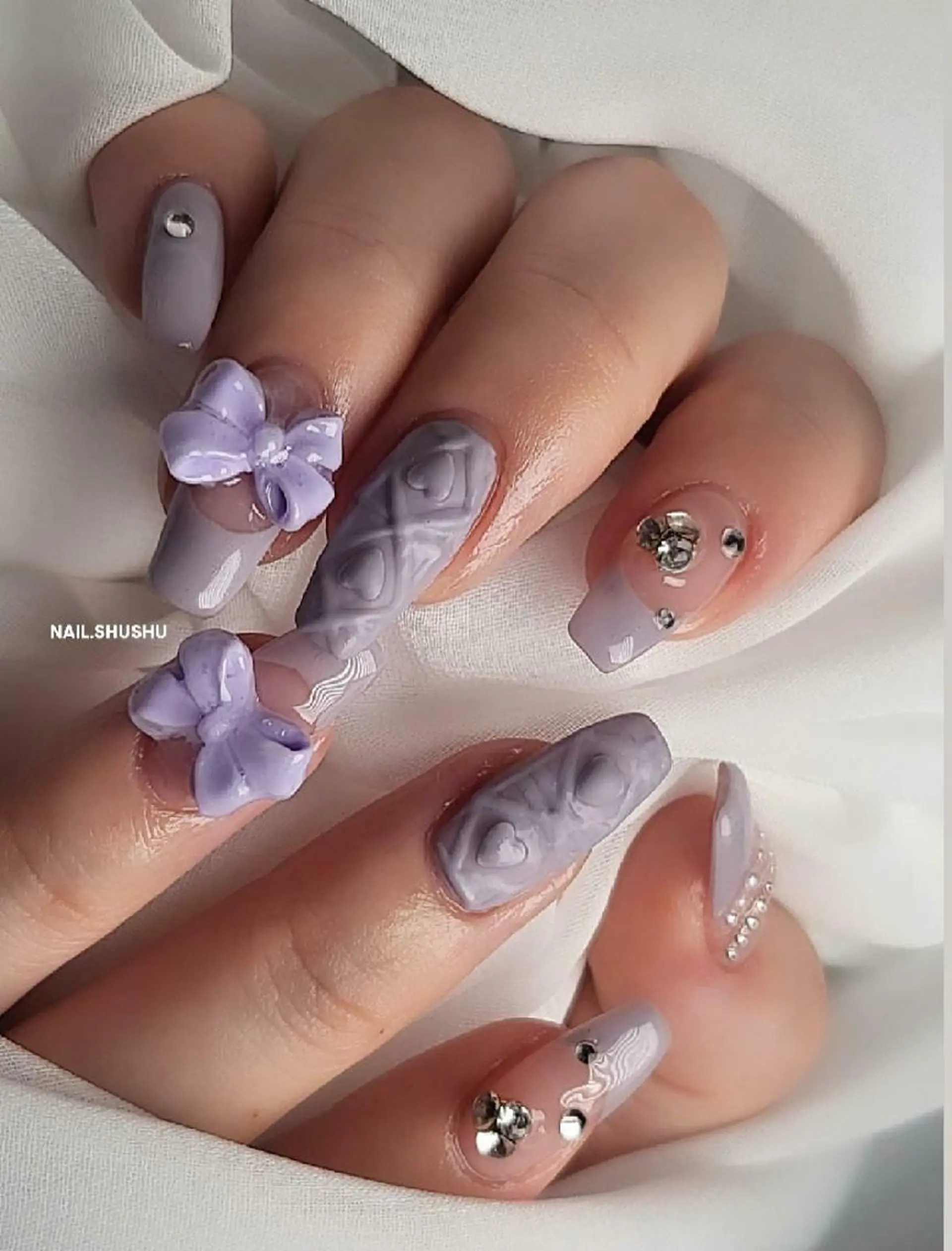 ネイル 持ち込み ニュアンスネイル ワンカラーネイル シンプルネイル 夏ネイル 3dパーツ/流行り 👧shushu❤️のネイルデザイン