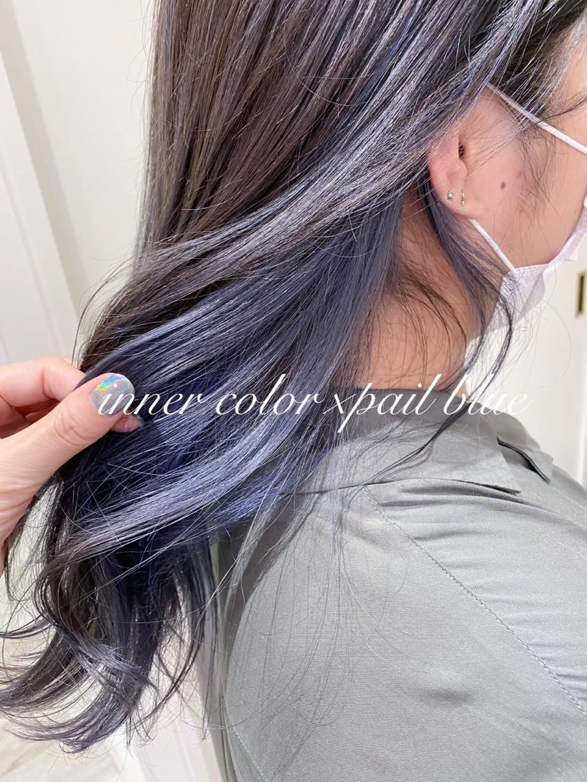 セミロング カラー インナーカラー ラベンダーカラー 横浜🍒ルーツカラー エクステ／RIEのヘアスタイル
