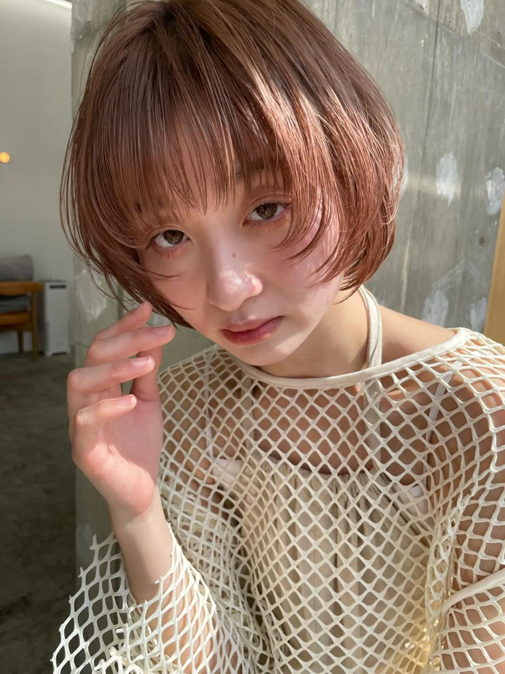 ショート ヘアカラー トリートメント 垢抜けボブ/SAHO /OAK溝の口のヘアスタイル