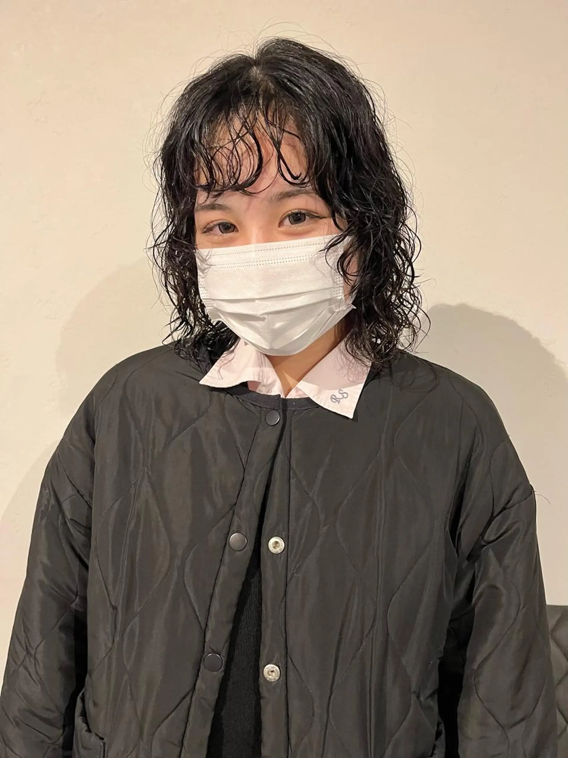 ミディアム パーマ ミディアムパーマ スパイラルパーマ カット パーマ トリートメント 桃果 momokaのヘアスタイル