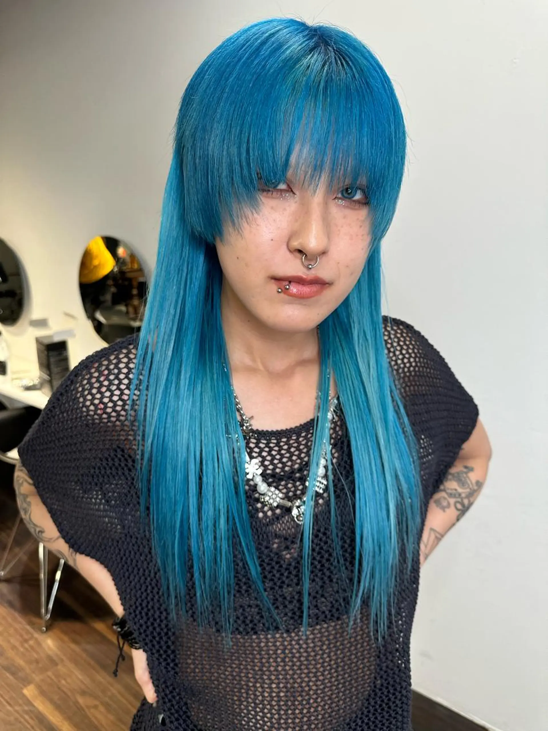 ロング カラー アディクシーカラー ブリーチ ケアブリーチ デザインカラー ハイトーンカラー カット ヘアカラー トリートメント ワンホンヘア ケラチン/Kaitoのヘアスタイル