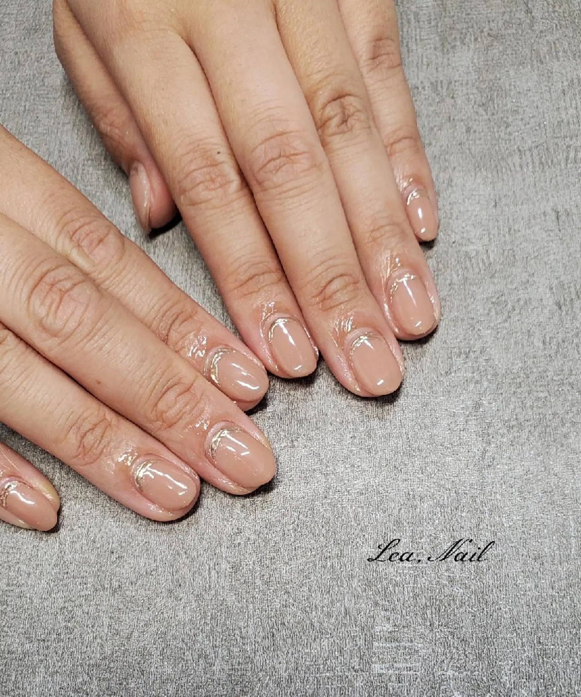 ネイル ミラーネイル ワンカラーネイル Lea,Nail所属・松橋 愛のネイルデザイン