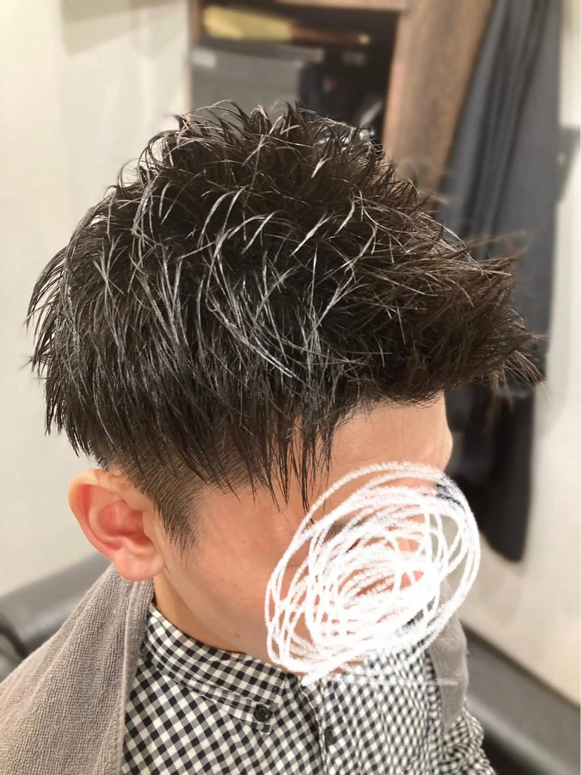 ショート メンズ カット trim渋谷店所属・徒歩3分ビジネスマン カット👦🏻うしだのヘアスタイル