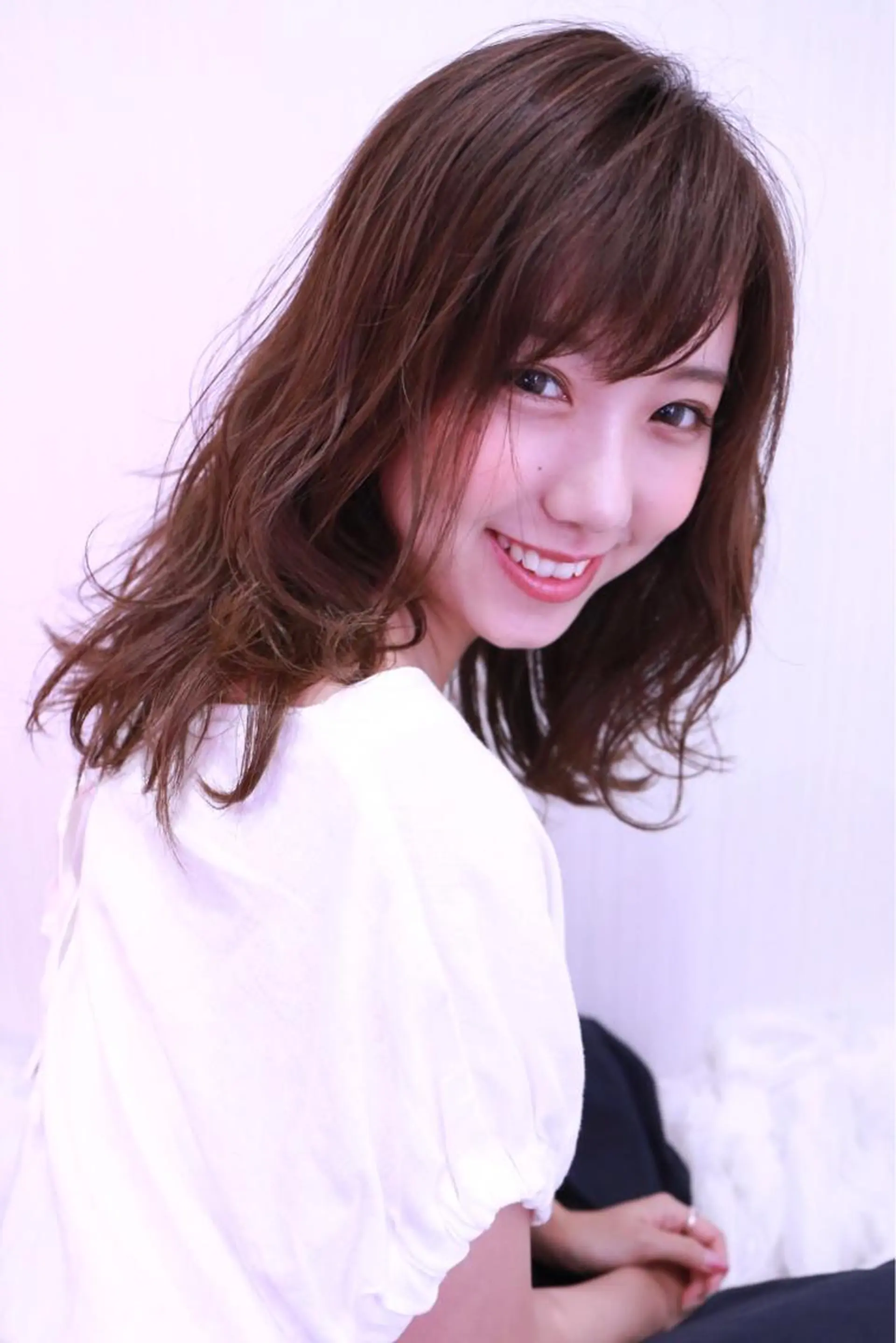 ミディアム カラー ヘアアレンジ IVY joure Suzu.のヘアスタイル