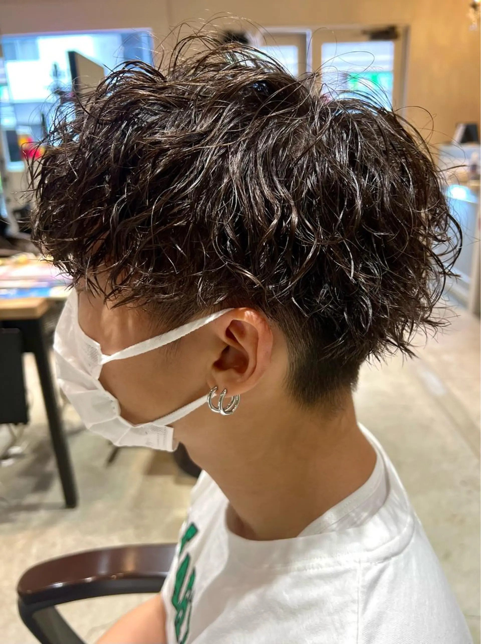 ショート パーマ メンズ カット パーマ 🦩パーマン🦩佐藤 航太のヘアスタイル