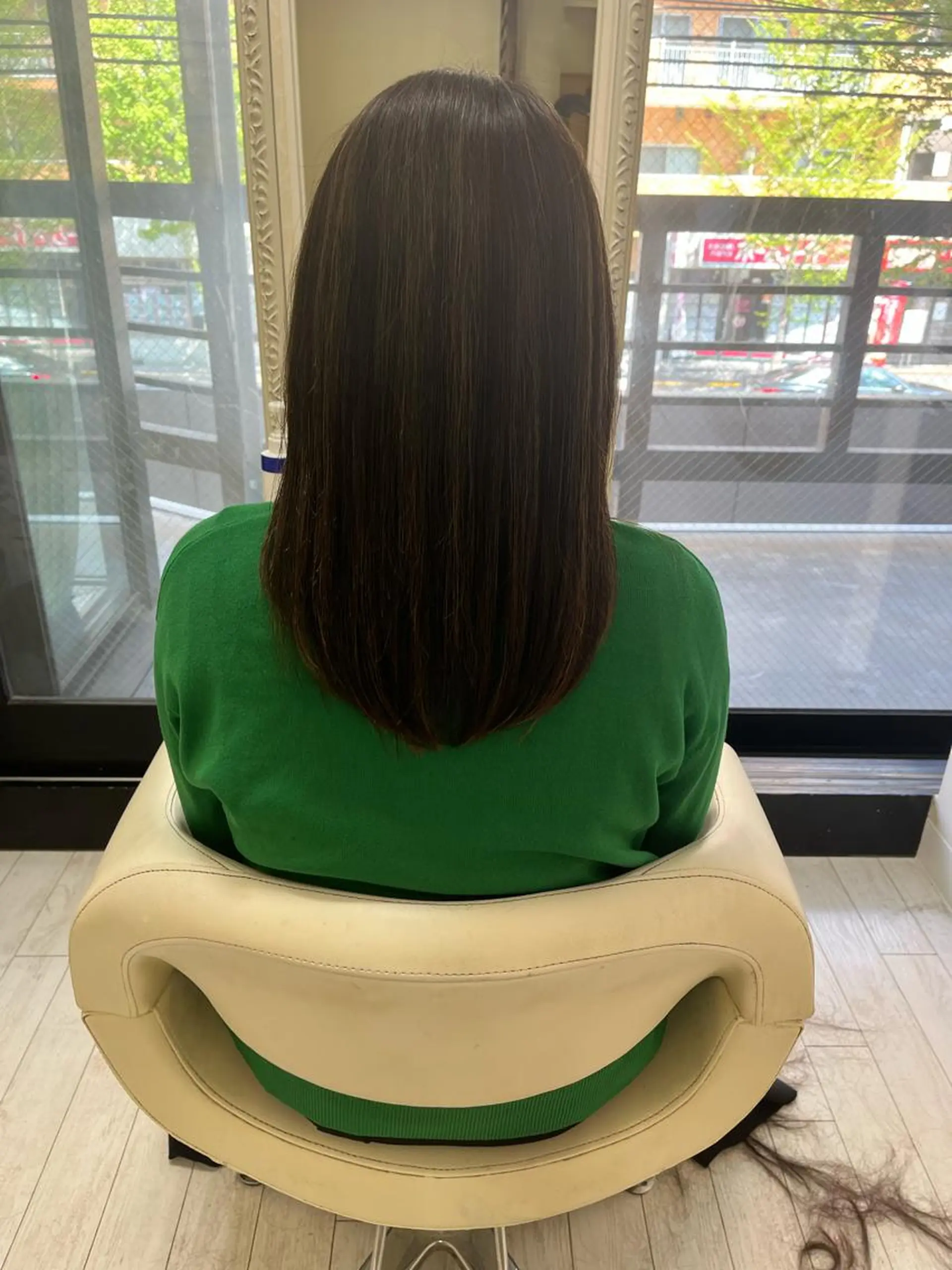 セミロング カット ヘアカラー トリートメント ママ美容師 ＊ヒマワリのヘアスタイル