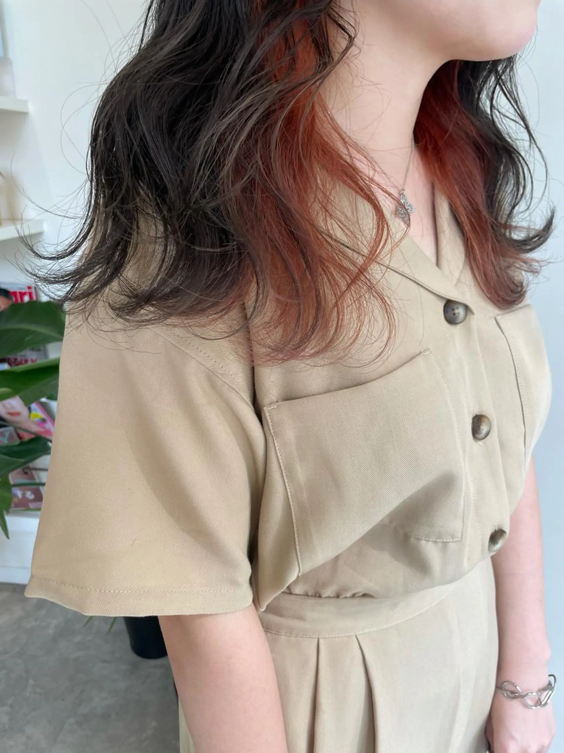 セミロング カラー インナーカラー Rina  のヘアスタイル