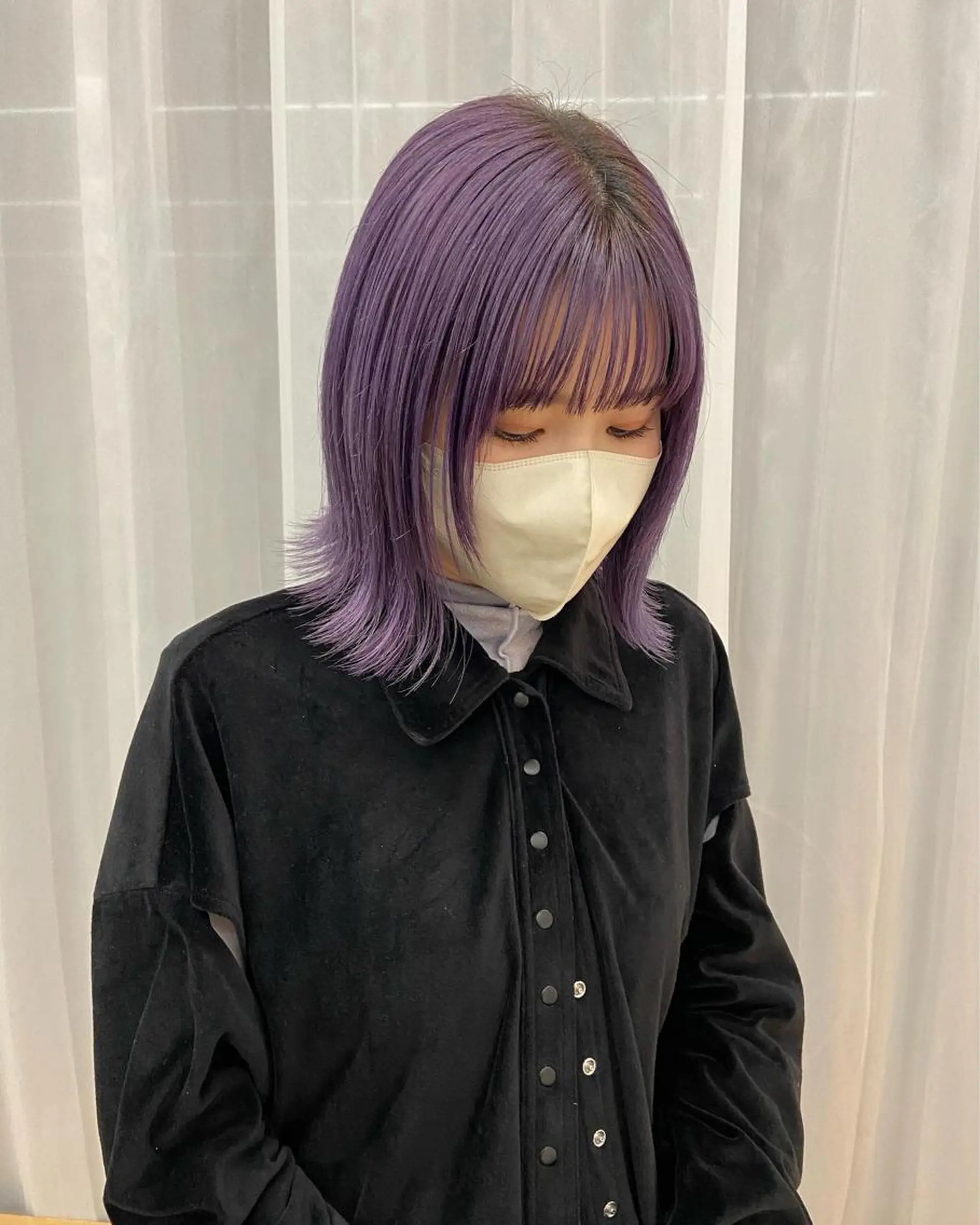 ミディアム カラー ヘアカラー yuna/ボブカット /ハイトーンカラーのヘアスタイル