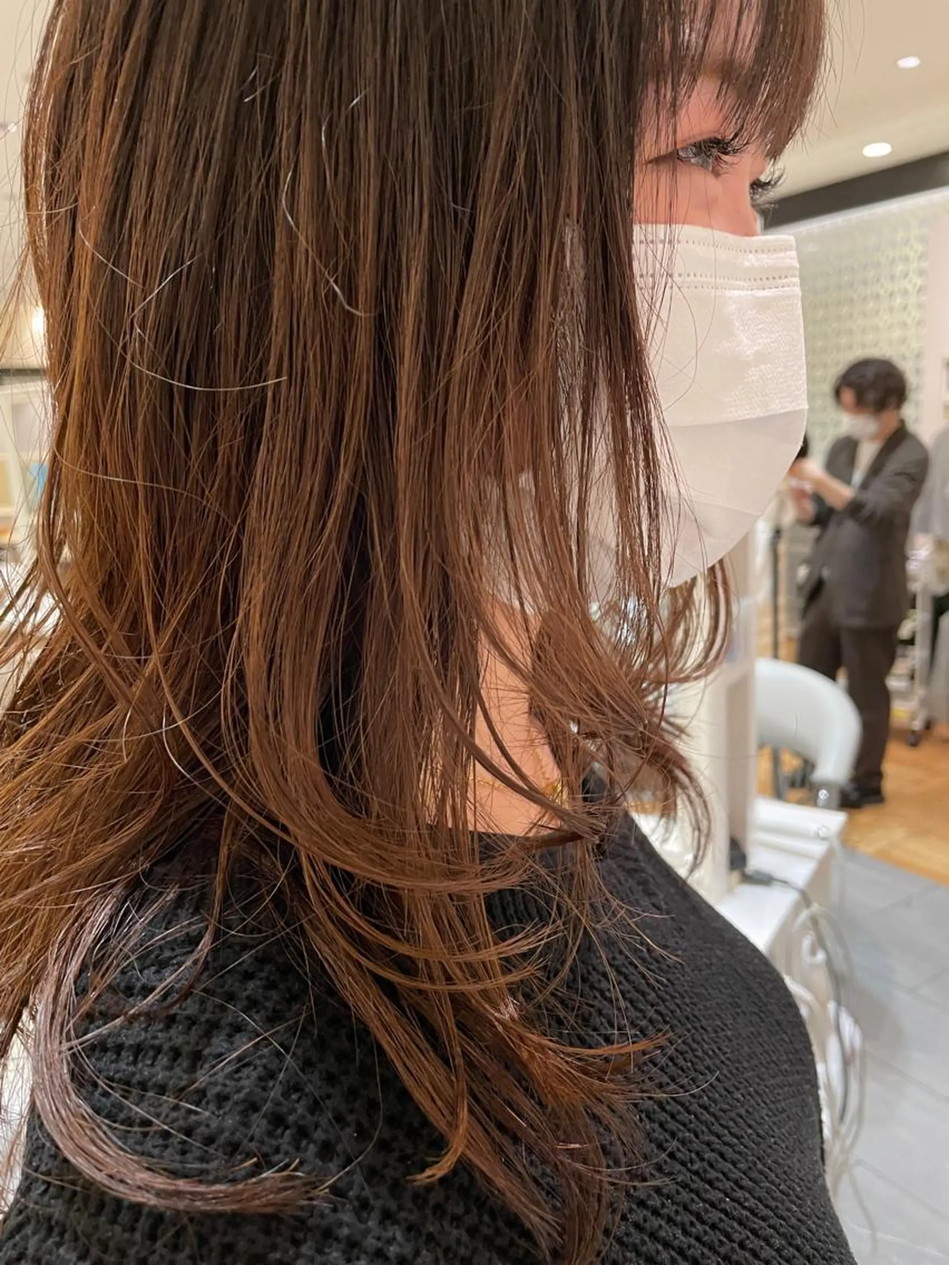 ミディアム パーマ ミディアムパーマ デジタルパーマ FLAPPER所属・ハイトーンカラー /パーマ/亀井のヘアスタイル